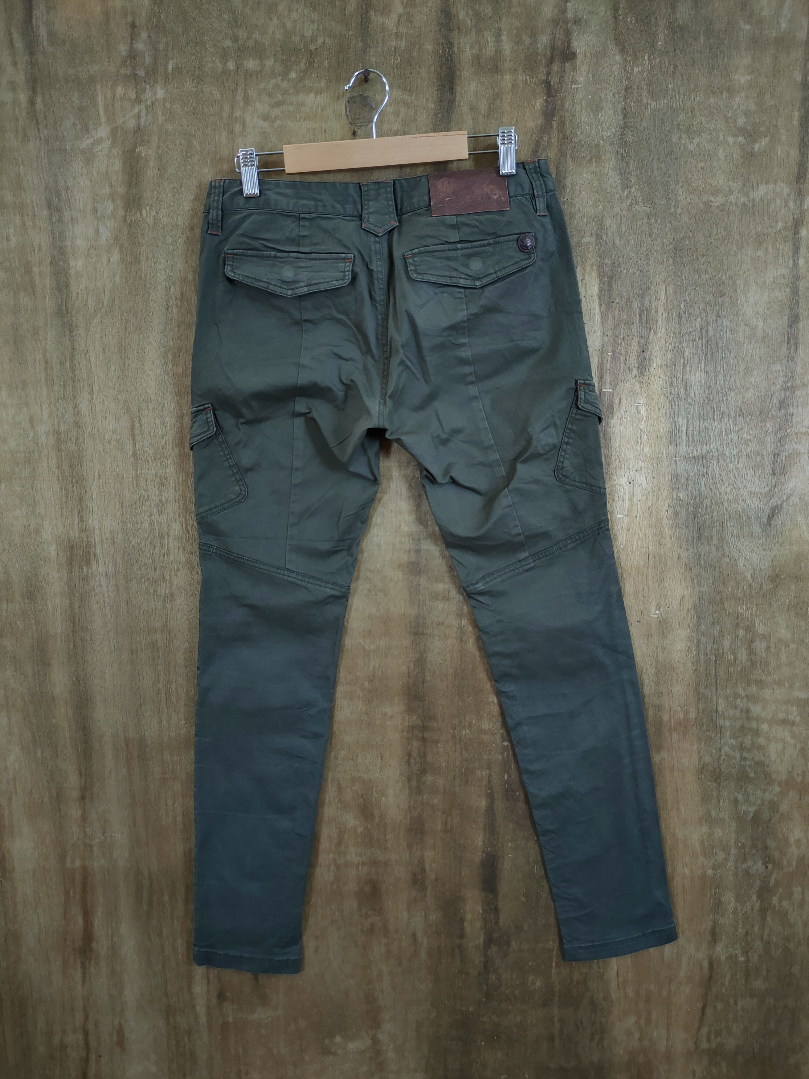 Japanese Brand DLL Original Shane multipocket green cargo pants #1347 Size US 29 - 5 Thumbnail
