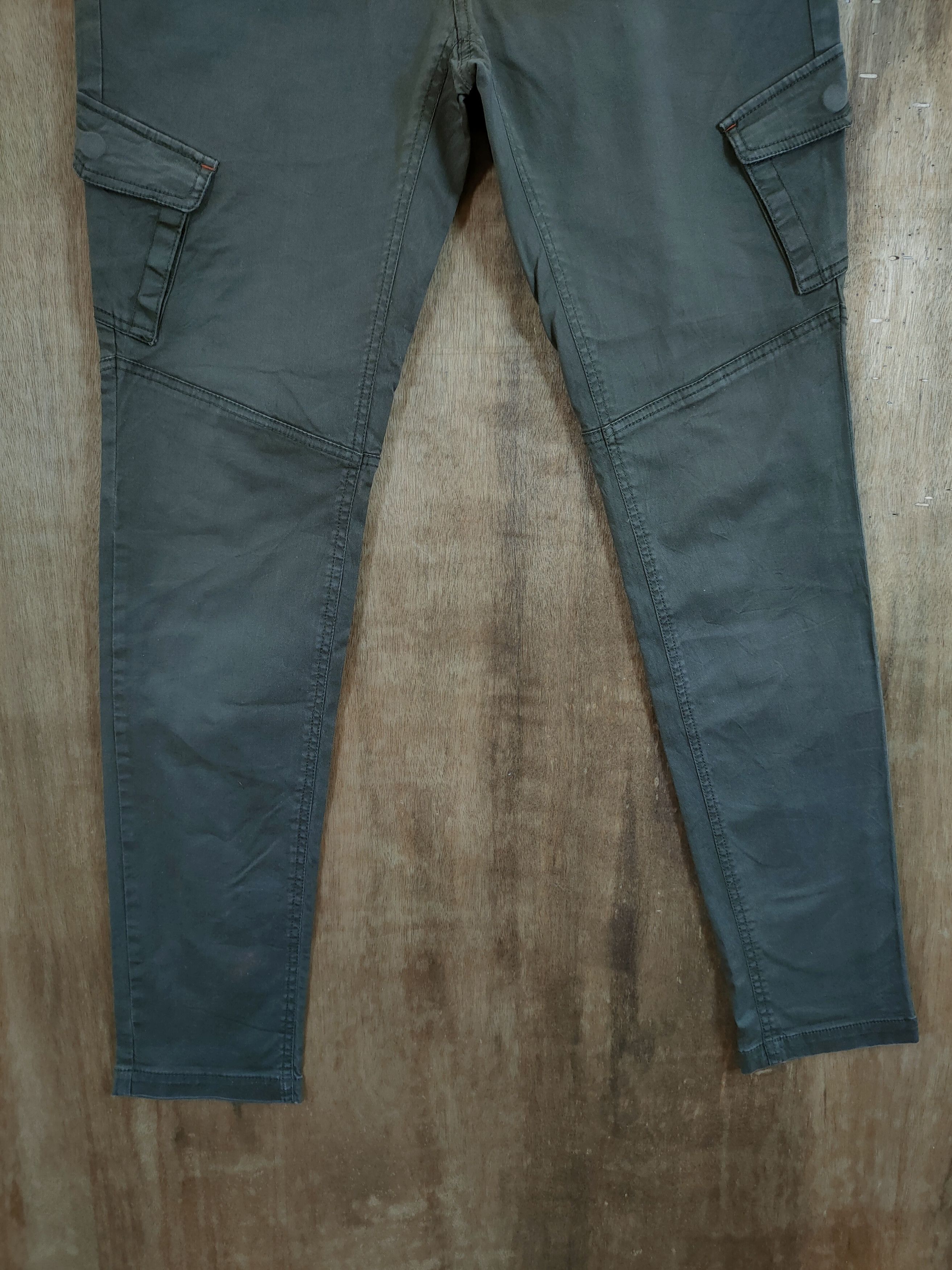 Japanese Brand DLL Original Shane multipocket green cargo pants #1347 Size US 29 - 2 Thumbnail