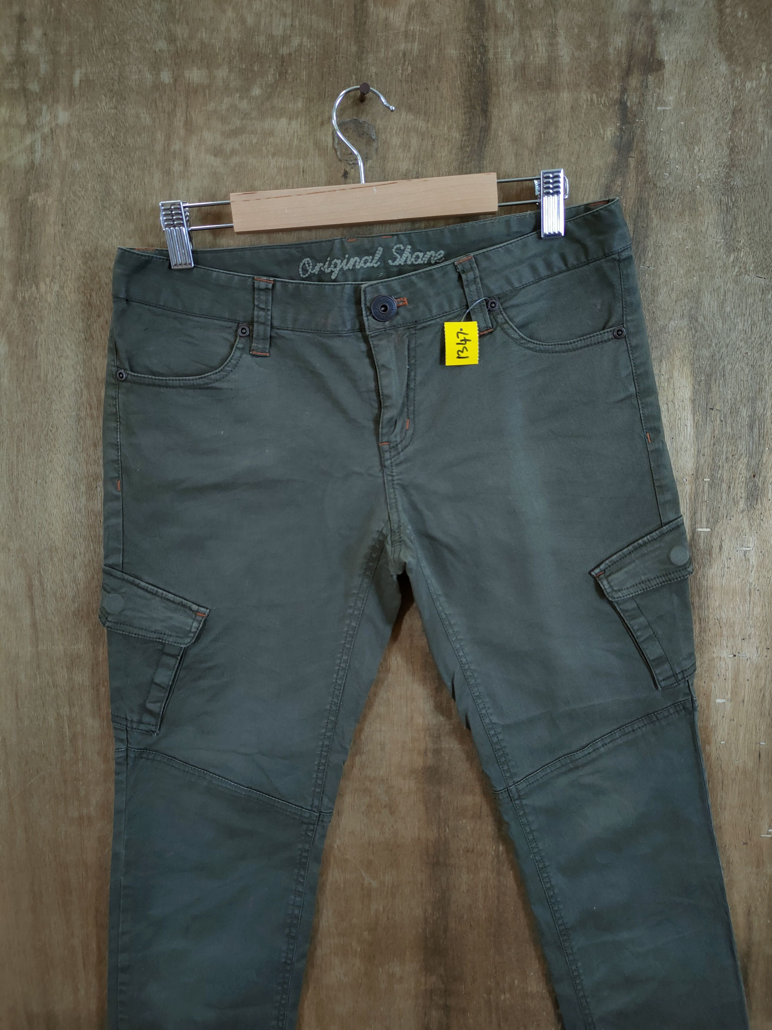 Japanese Brand DLL Original Shane multipocket green cargo pants #1347 Size US 29 - 3 Thumbnail