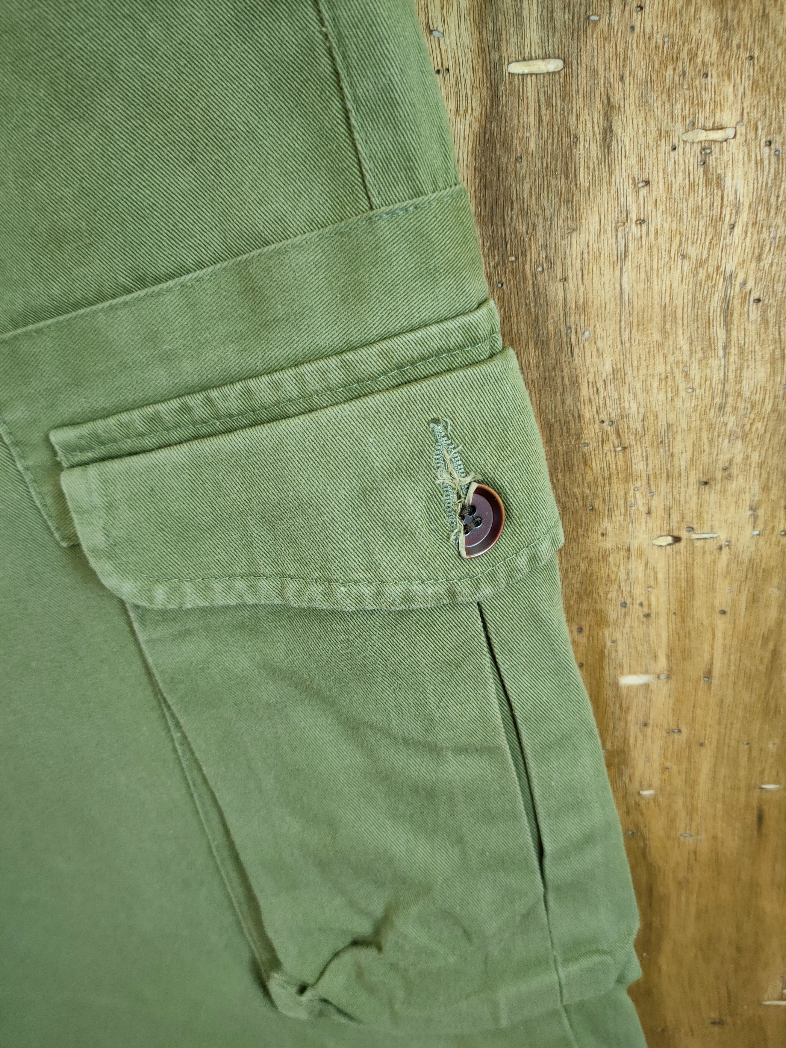 Japanese Brand DLL J/// Floor green multipocket tactical cargo pants#1348 Size US 31 - 5 Thumbnail