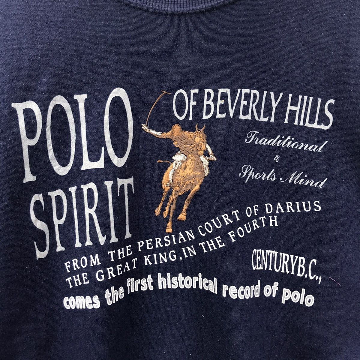 Polo Ralph Lauren POLO SPIRIT Beverly Hills Navy Sweatshirt Size US M / EU 48-50 / 2 - 3 Thumbnail