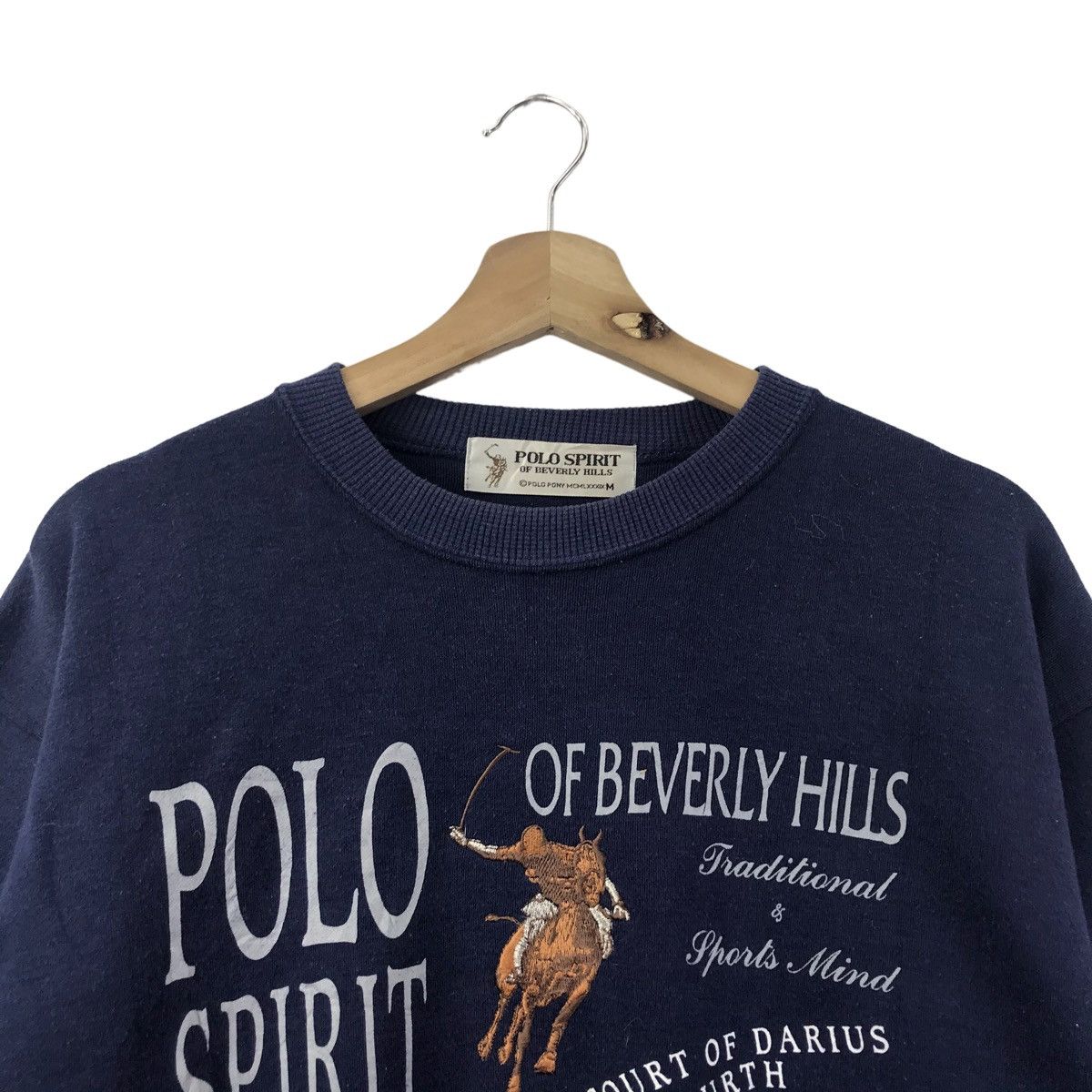 Polo Ralph Lauren POLO SPIRIT Beverly Hills Navy Sweatshirt Size US M / EU 48-50 / 2 - 2 Thumbnail