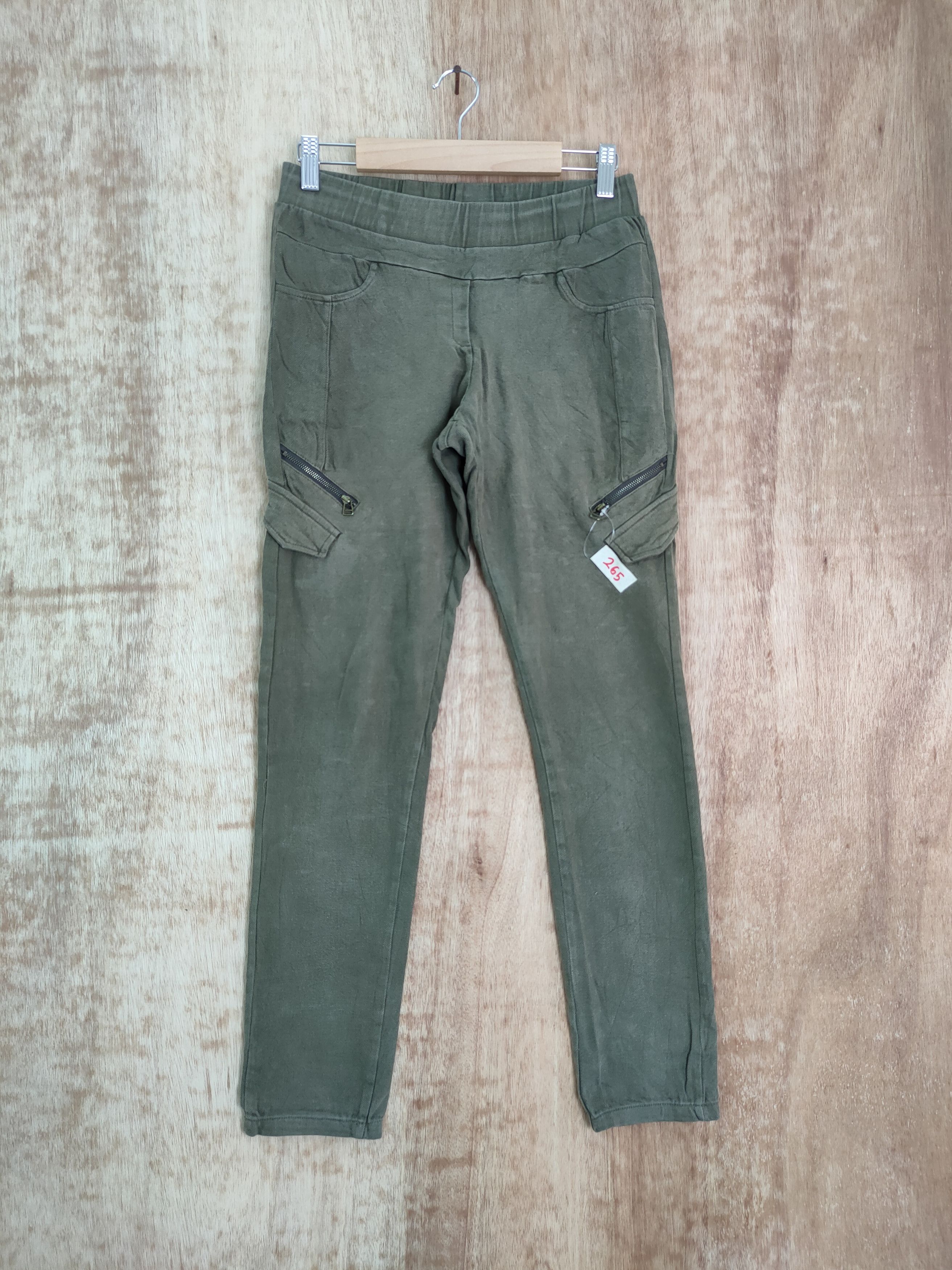 image of Cpu Jogger Denim Multipocket Cargo Pants 265 in Green, Men's (Size 29)