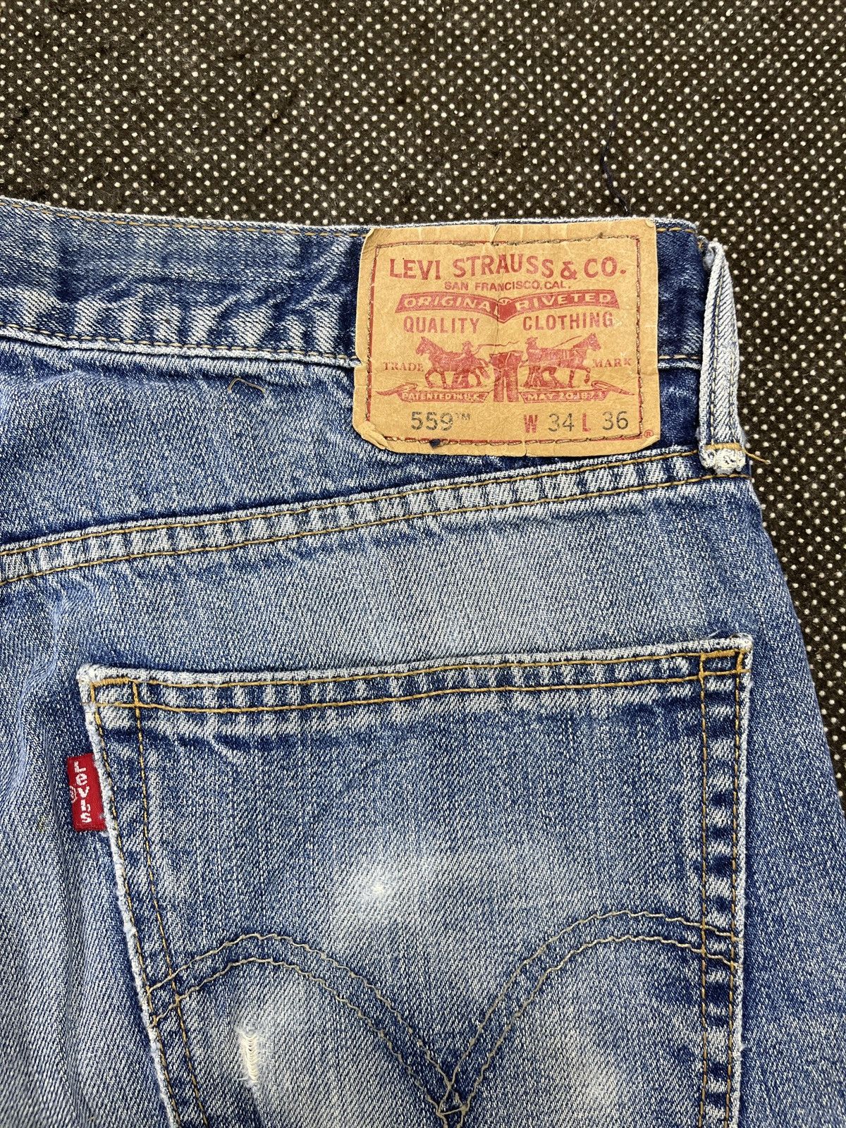 Levi's Vintage Levis 559 Distressed Jeans - J535 Size US 36 / EU 52 - 12 Thumbnail