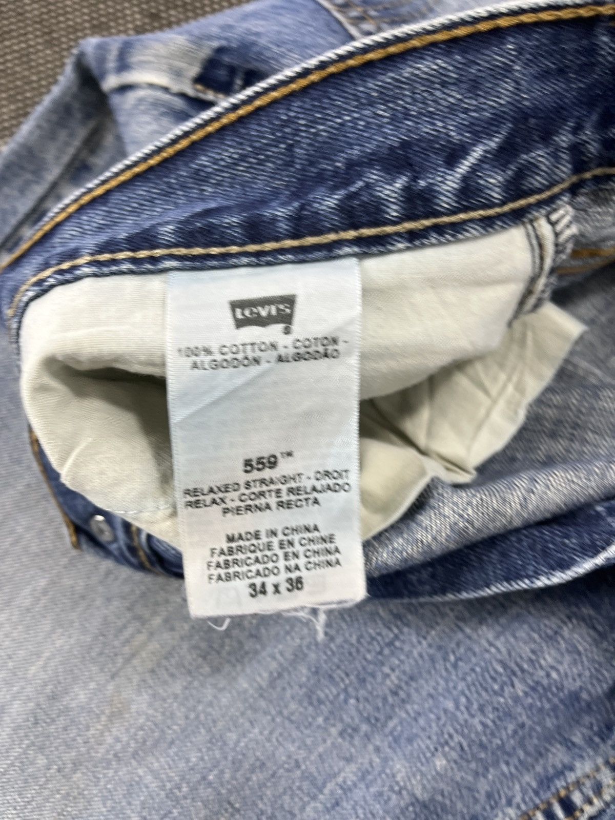 Levi's Vintage Levis 559 Distressed Jeans - J535 Size US 36 / EU 52 - 10 Thumbnail