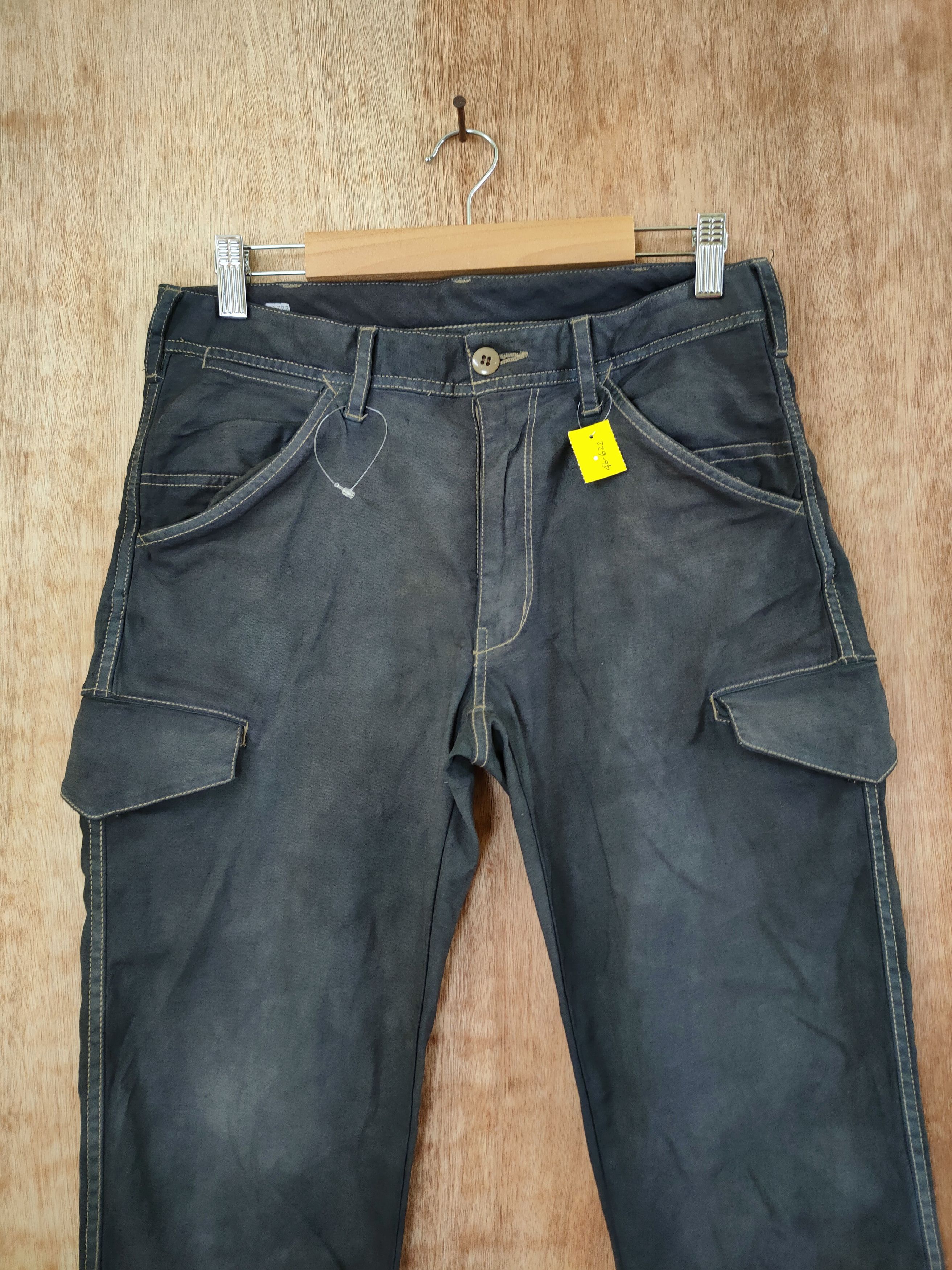Japanese Brand Japan faded streetwear multipocket cargo pants #46-622 Size 29" - 3 Thumbnail