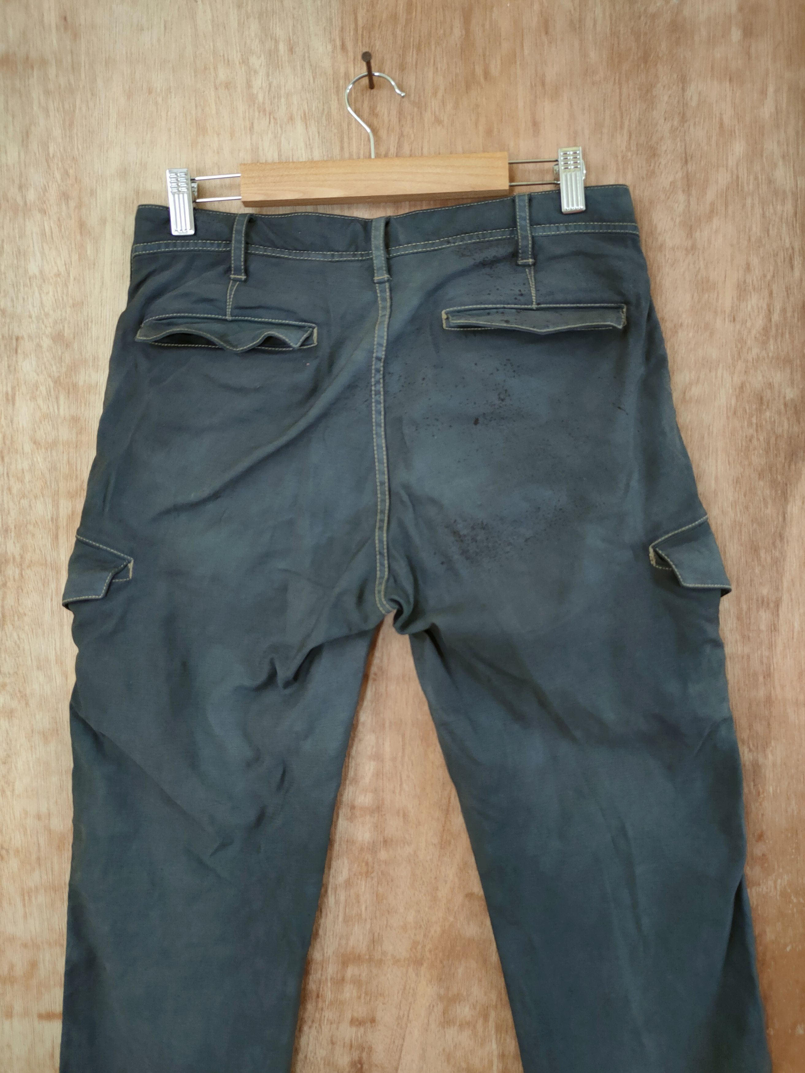 Japanese Brand Japan faded streetwear multipocket cargo pants #46-622 Size 29" - 7 Thumbnail