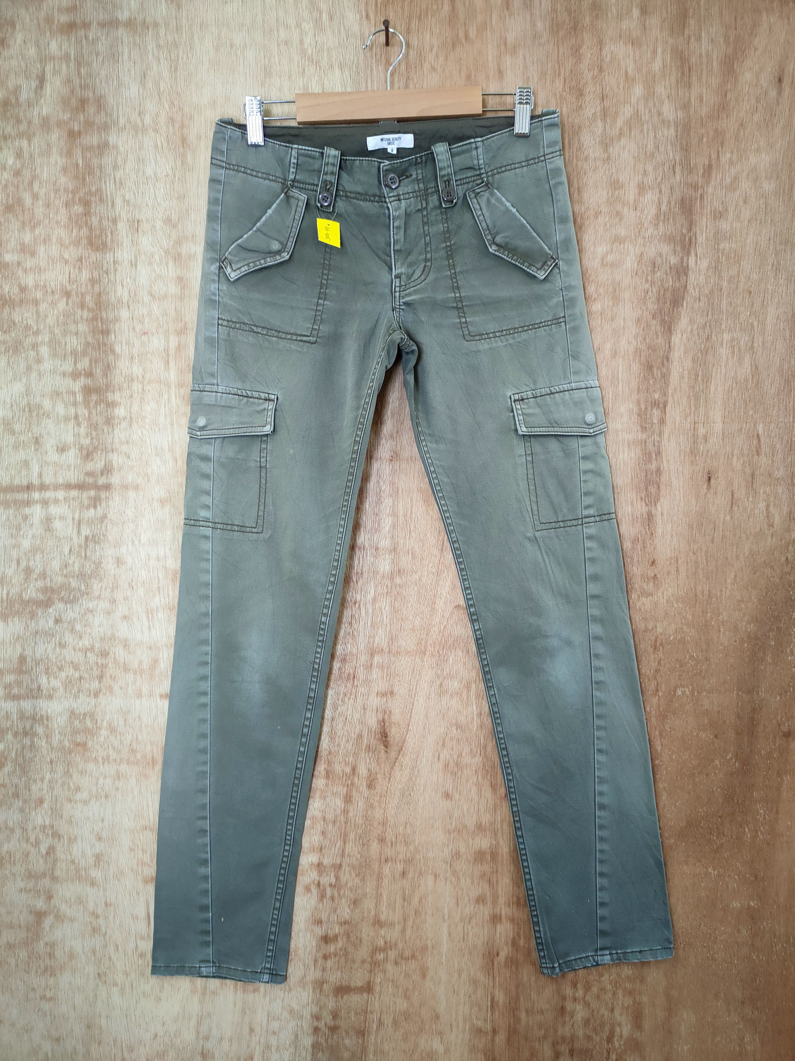 image of Natural Beauty Basic Multi Pocket Cargo Pants 46-415 in Grey, Men's (Size 28)