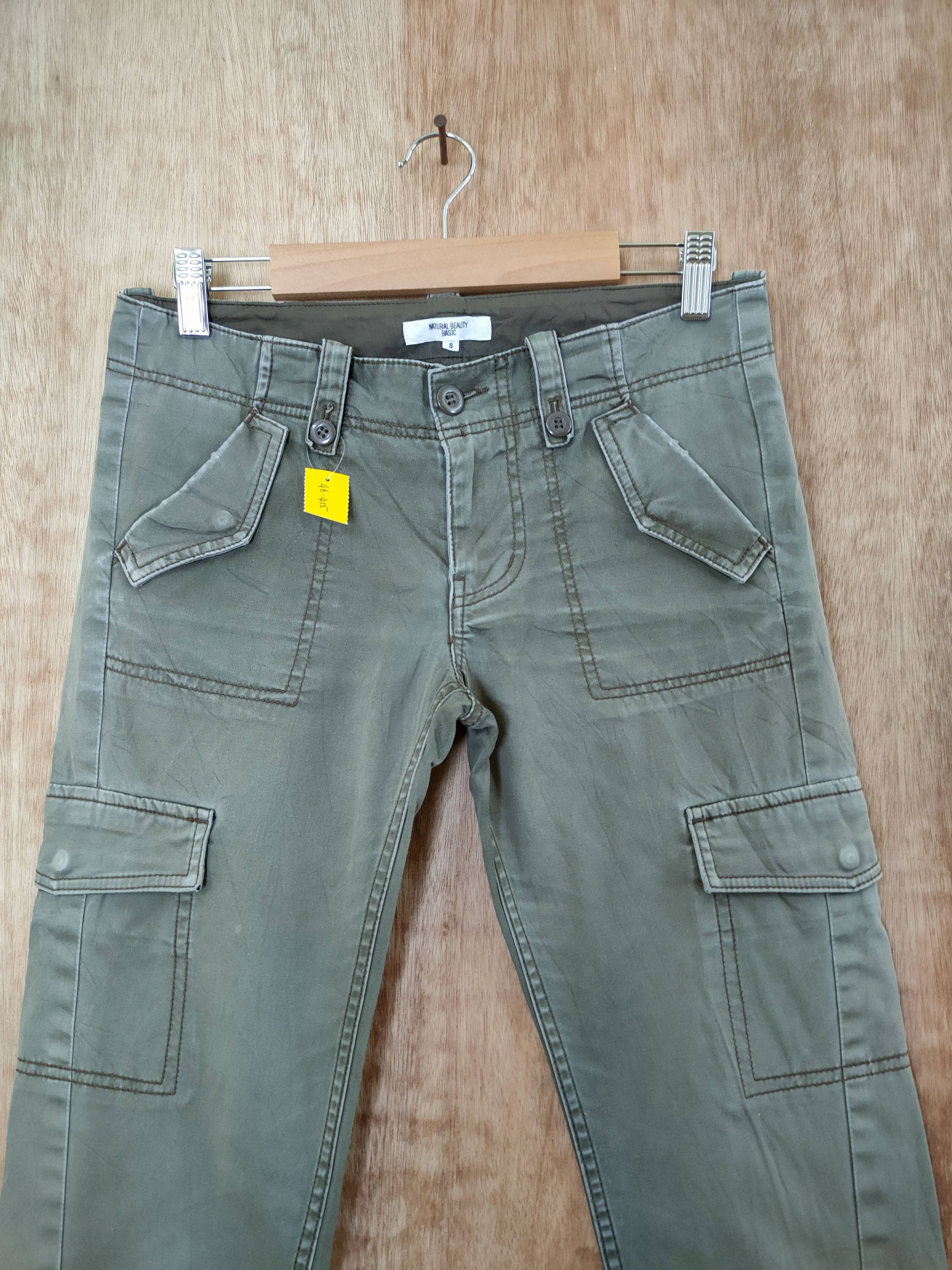 Japanese Brand DLL Natural Beauty Basic multi pocket cargo pants #46-415 Size US 27 - 3 Thumbnail