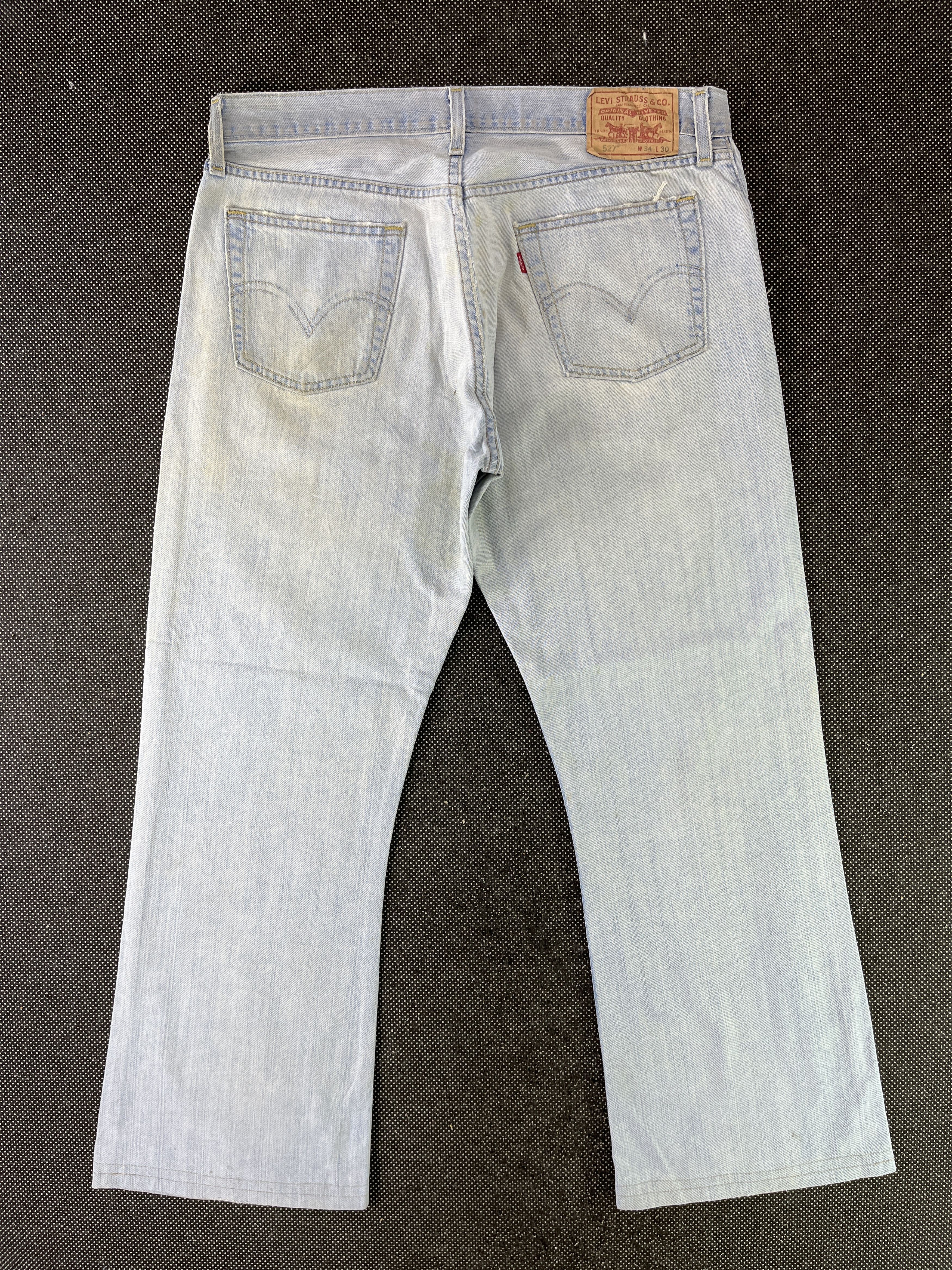 Levi's × Vintage Vintage Levis 527 Flare Jeans Light Wash Denim - J308 Size US 36 / EU 52 - 2 Thumbnail