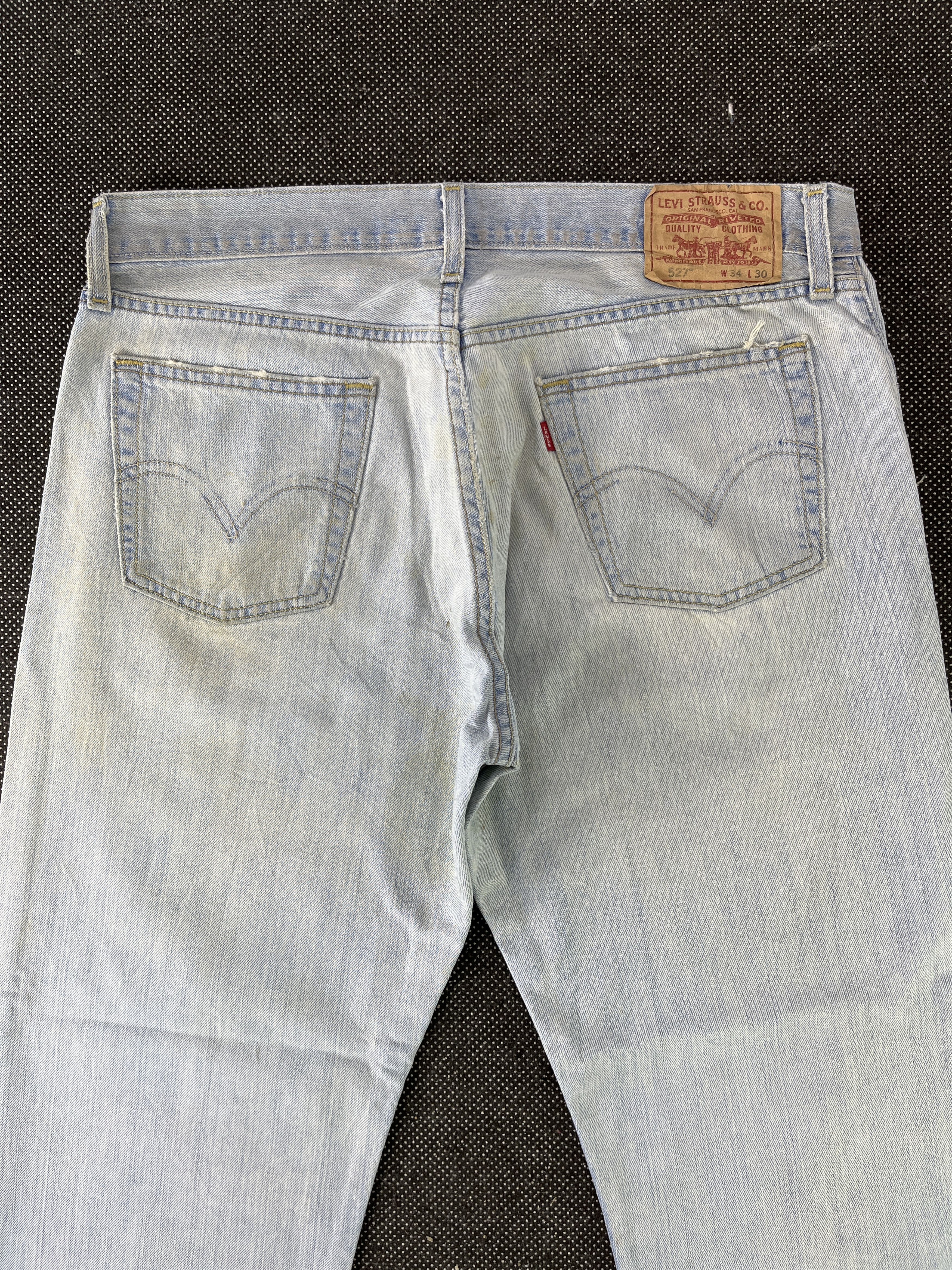 Levi's × Vintage Vintage Levis 527 Flare Jeans Light Wash Denim - J308 Size US 36 / EU 52 - 4 Thumbnail