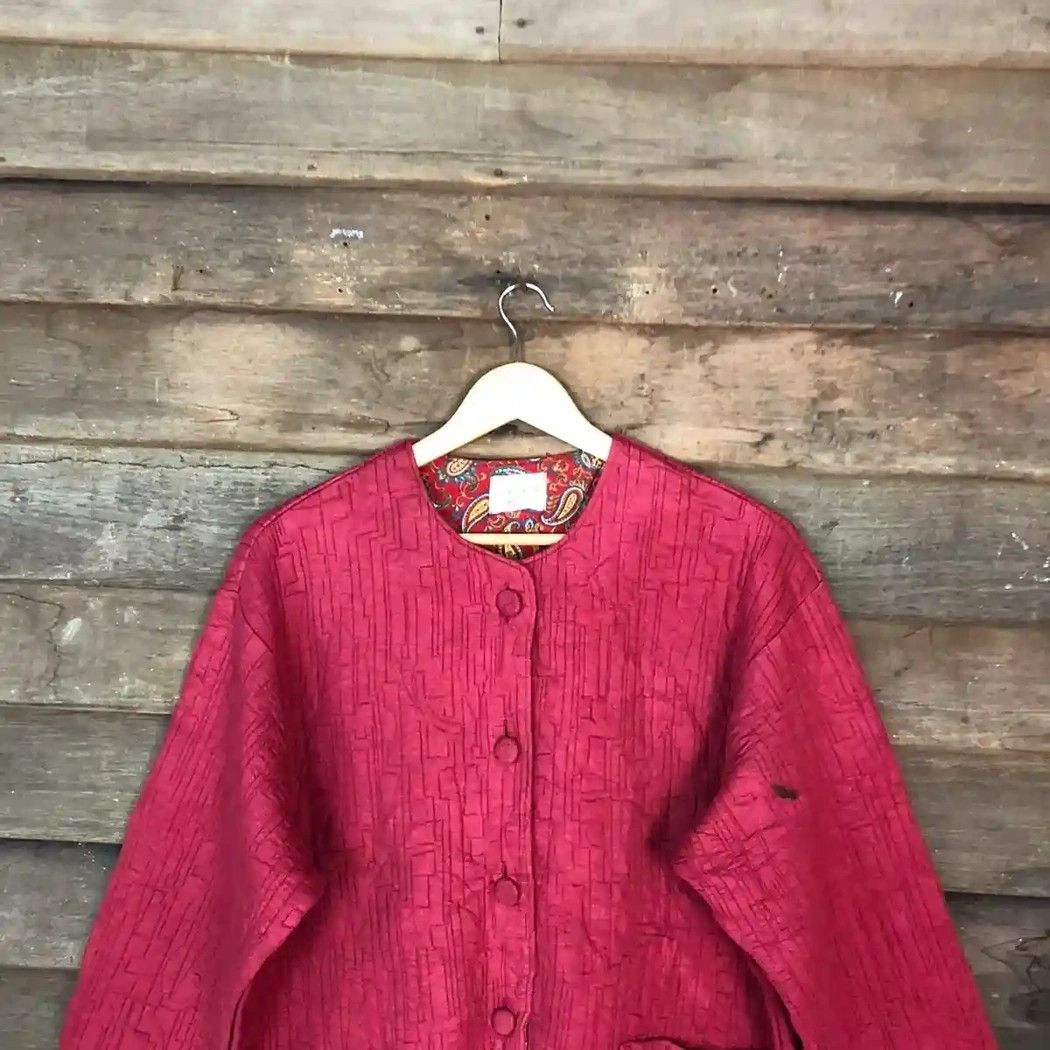 Japanese Brand Japanese Woven Cotton Cardigan Relax 24 Kimono Style Jacket Size L / US 10 / IT 46 - 2 Thumbnail