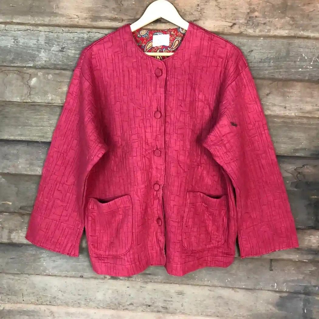 Japanese Brand Japanese Woven Cotton Cardigan Relax 24 Kimono Style Jacket Size L / US 10 / IT 46 - 3 Thumbnail