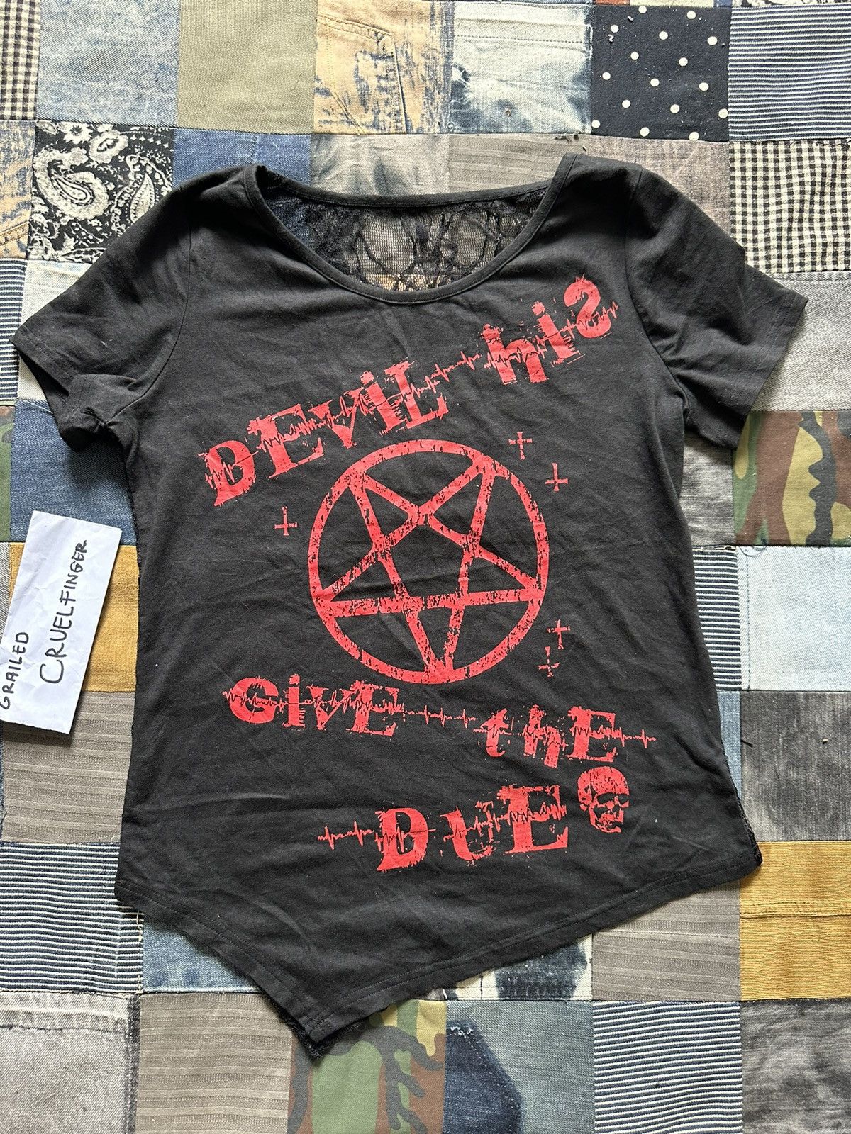 Japanese Brand Galvil Punk Seditionaries Spider Web Satanic Tshirt Size S / US 4 / IT 40 - 5 Thumbnail