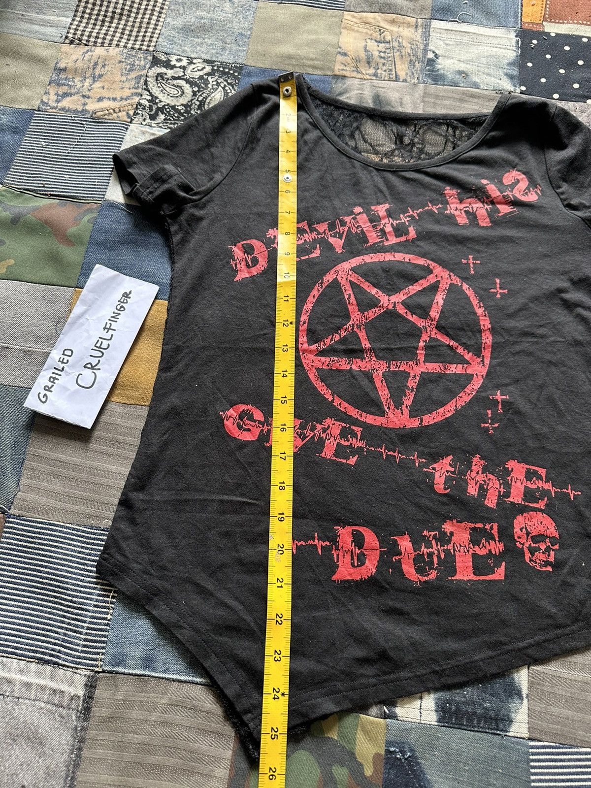 Japanese Brand Galvil Punk Seditionaries Spider Web Satanic Tshirt Size S / US 4 / IT 40 - 8 Thumbnail