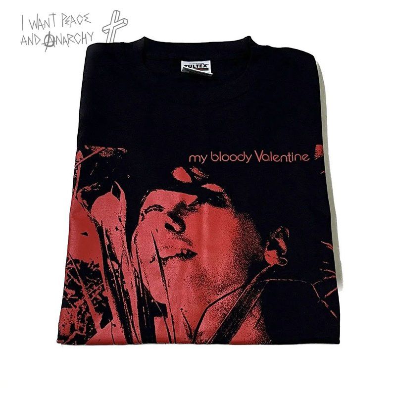 T-shirt Vintage My Bloody Valentine Grande Bande - Style Y2K Fin Des Années 90, Taille L, Coton, état Parfait