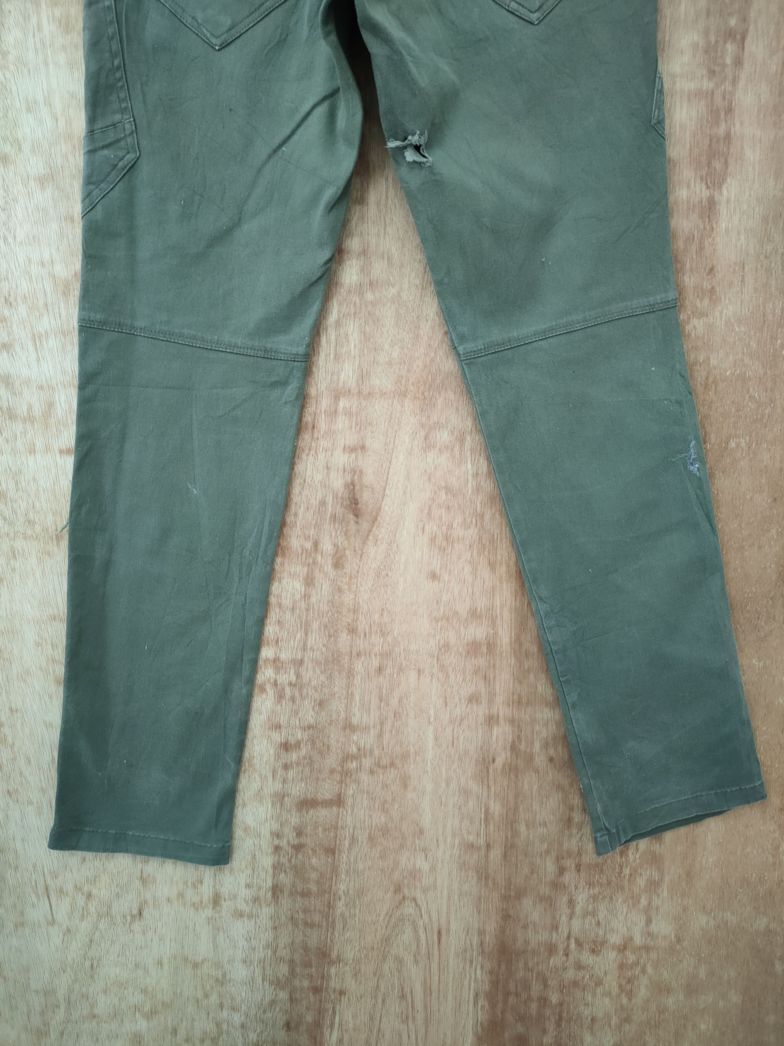 Japanese Brand Burtle Green multi pocket tactical cargo pants #46-223 Size US 30 / EU 46 - 9 Thumbnail