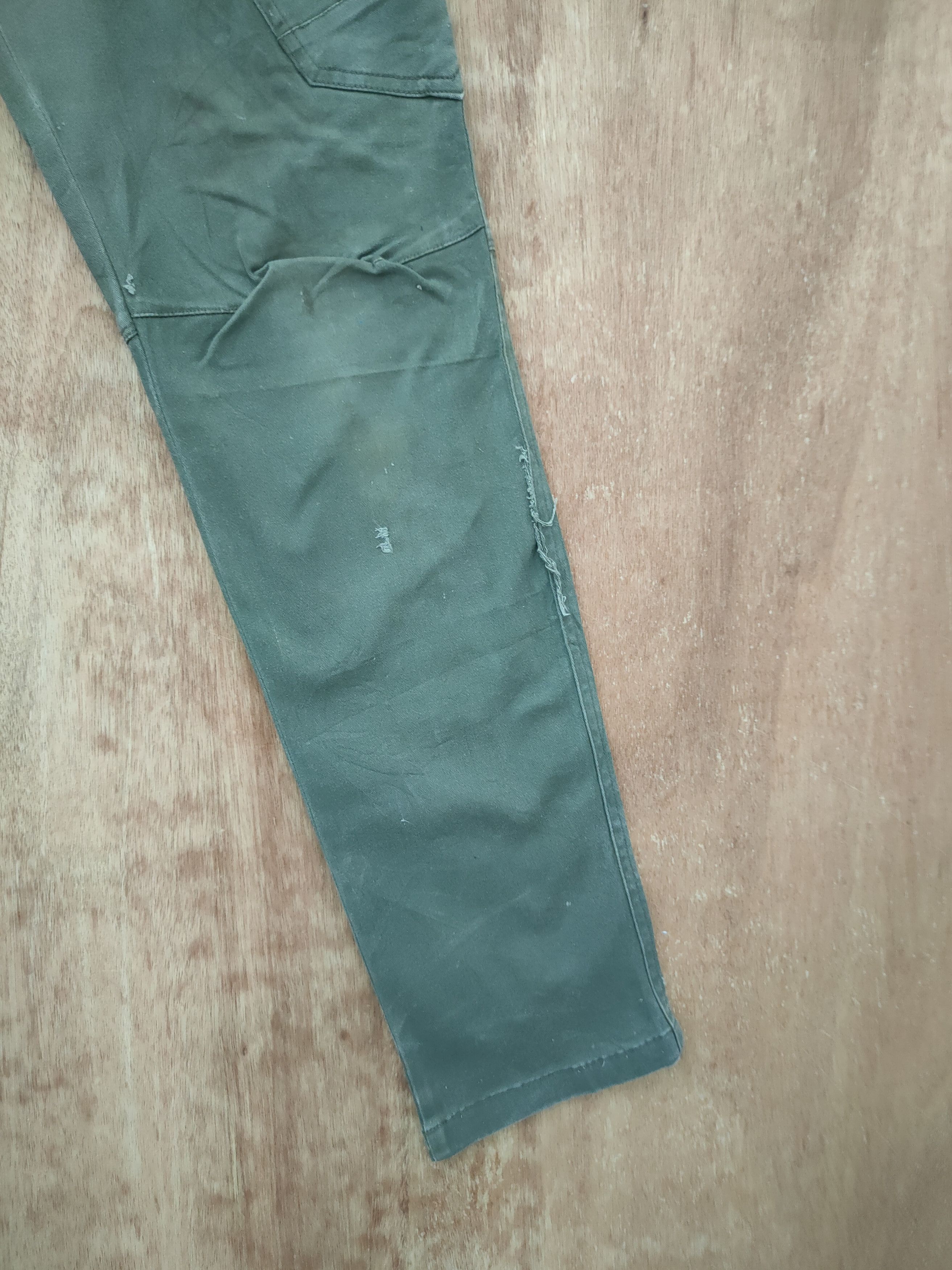 Japanese Brand Burtle Green multi pocket tactical cargo pants #46-223 Size US 30 / EU 46 - 3 Thumbnail