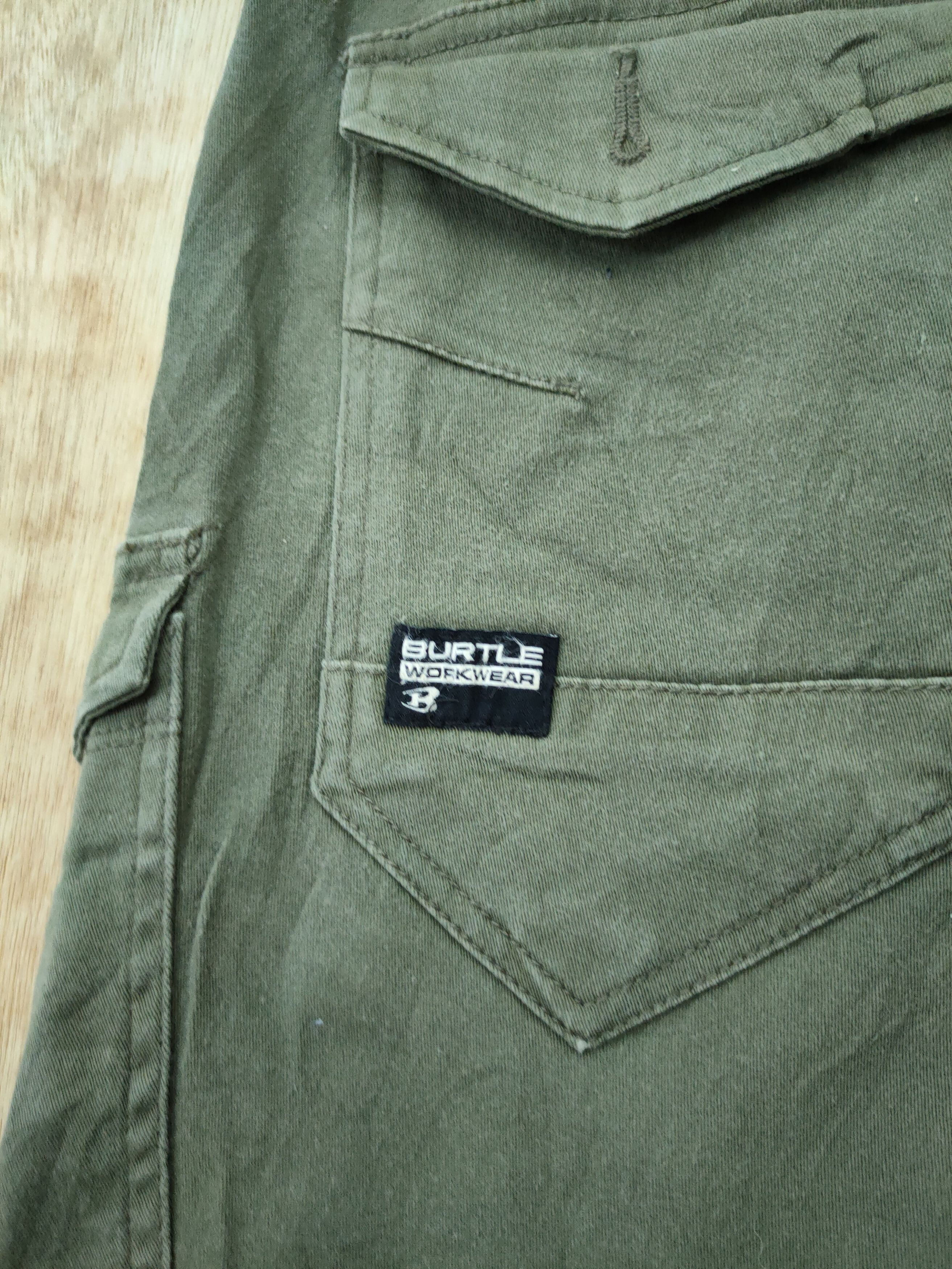 Japanese Brand Burtle Green multi pocket tactical cargo pants #46-223 Size US 30 / EU 46 - 12 Thumbnail