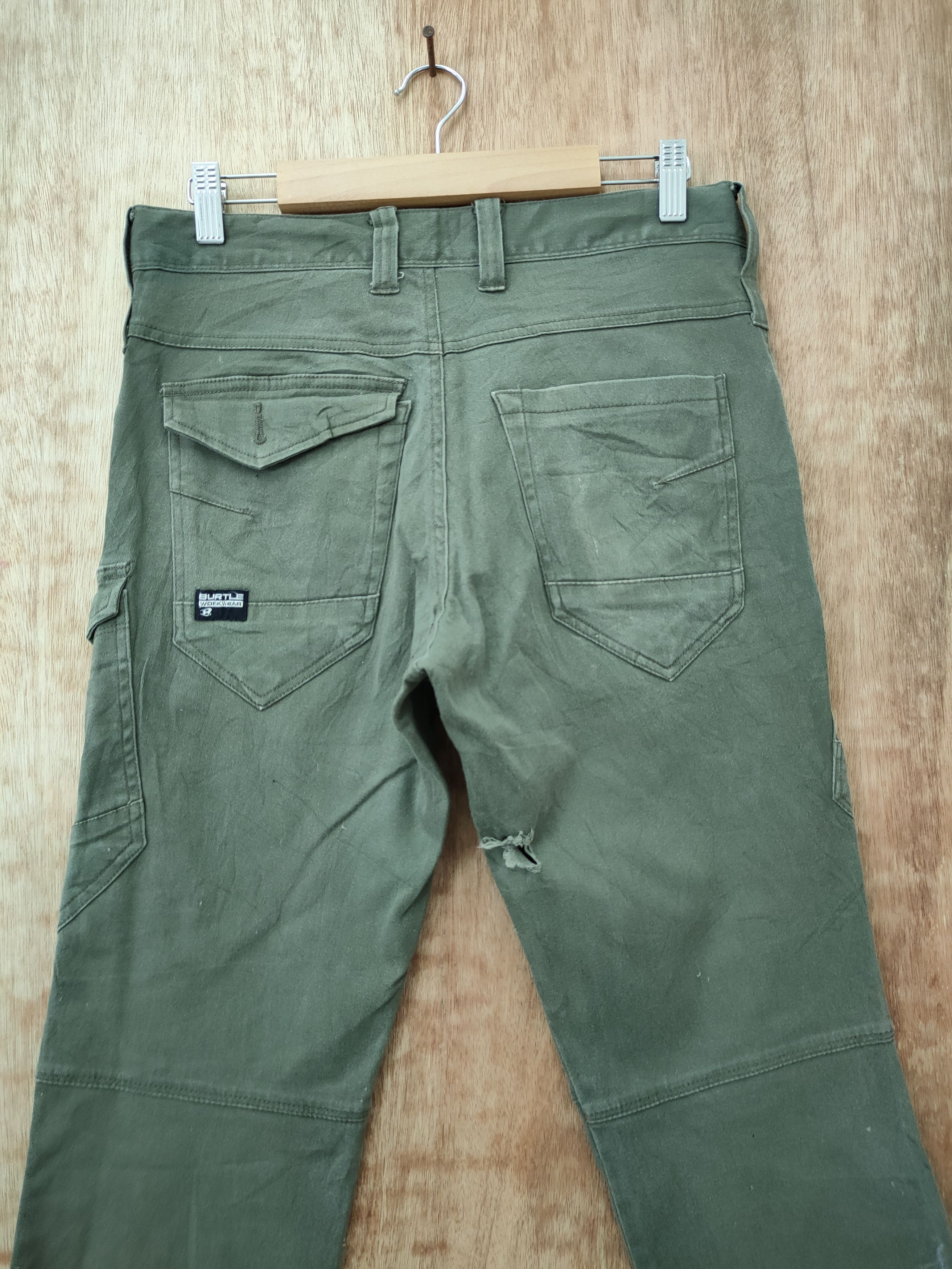 Japanese Brand Burtle Green multi pocket tactical cargo pants #46-223 Size US 30 / EU 46 - 10 Thumbnail