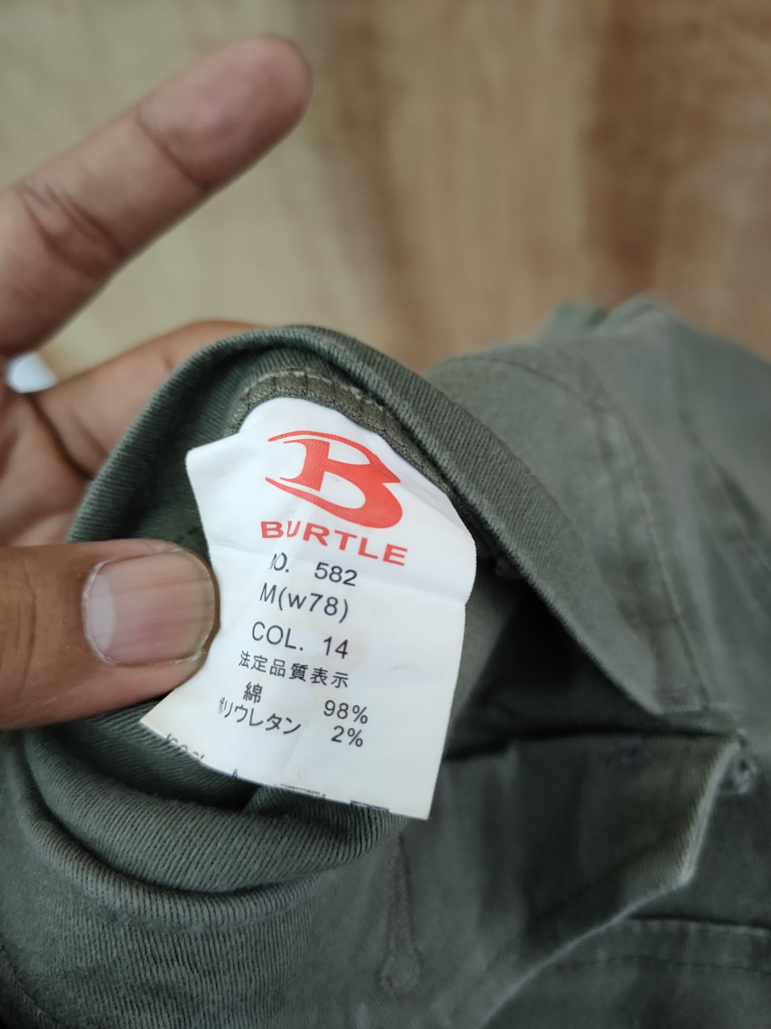 Japanese Brand Burtle Green multi pocket tactical cargo pants #46-223 Size US 30 / EU 46 - 13 Thumbnail