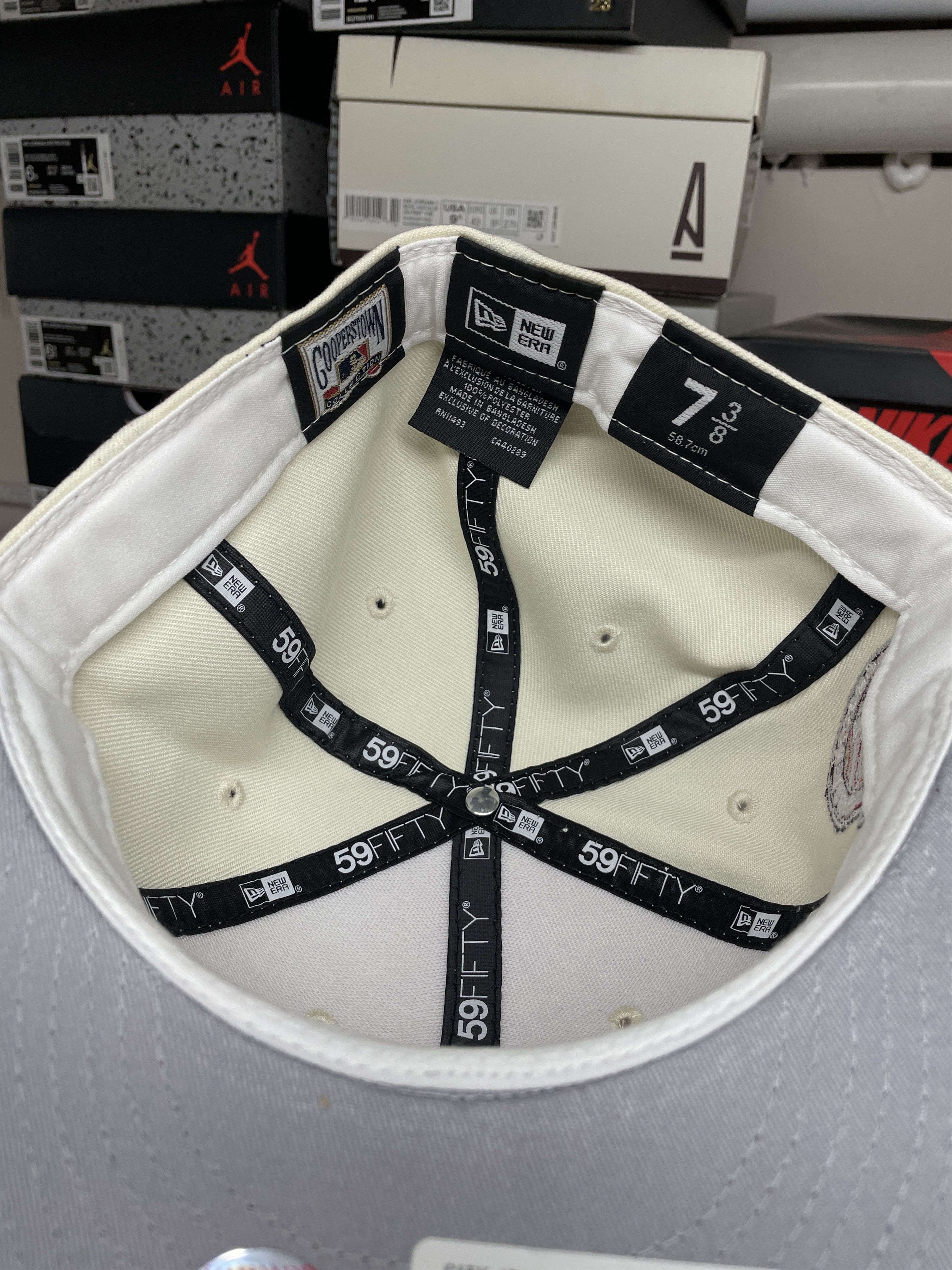 MLB × New Era 7 3/8 Script Houston Astros 45th Anniversary White Cream Red Size ONE SIZE - 6 Thumbnail