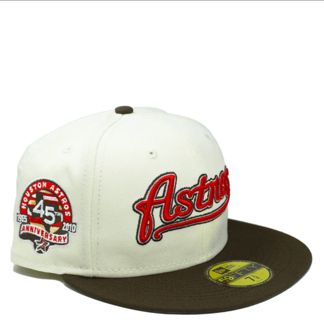 MLB × New Era 7 3/8 Script Houston Astros 45th Anniversary White Cream Red Size ONE SIZE - 8 Thumbnail