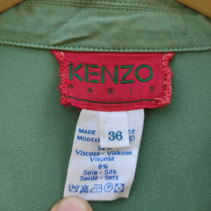 Kenzo Kenzo Paris Japanese Designer 90s Vintage Green Silk Jacket | Grailed