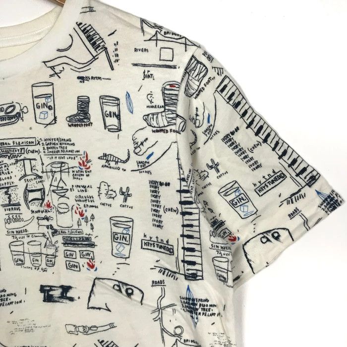 Jean-Michel Basquiat × Uniqlo JEAN MICHEL BASQUIAT JMB All Over Print Chemistry T Shirt Size US M / EU 48-50 / 2 - 2 Thumbnail