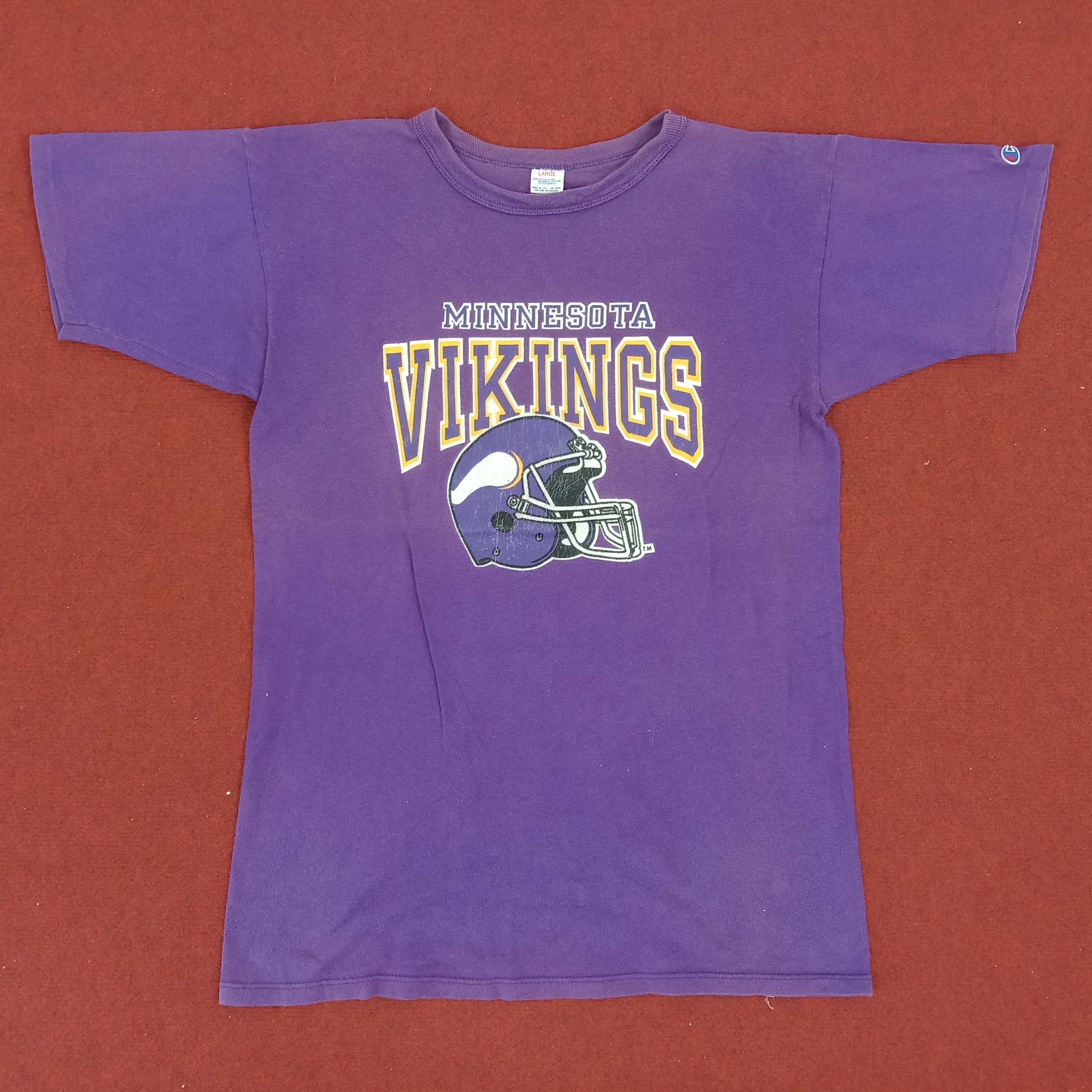 Champion × NFL × Vintage Champion Vikings American Sports NFL Tshirt Size US M / EU 48-50 / 2 - 1 Thumbnail