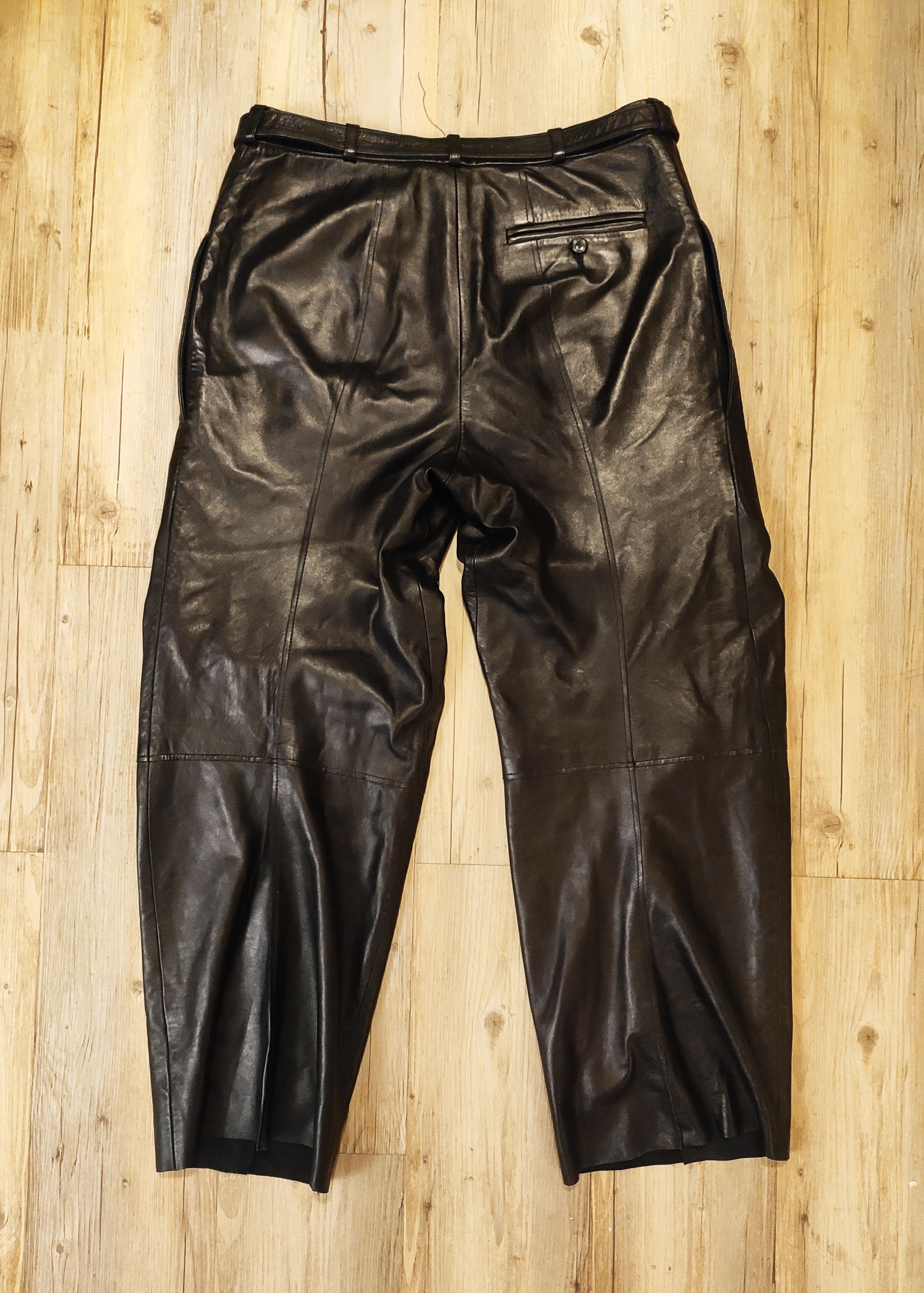 Dirk Schonberger GRAIL leather pants FW04.like Rick Owens or Julius Size US 34 / EU 50 - 3 Thumbnail