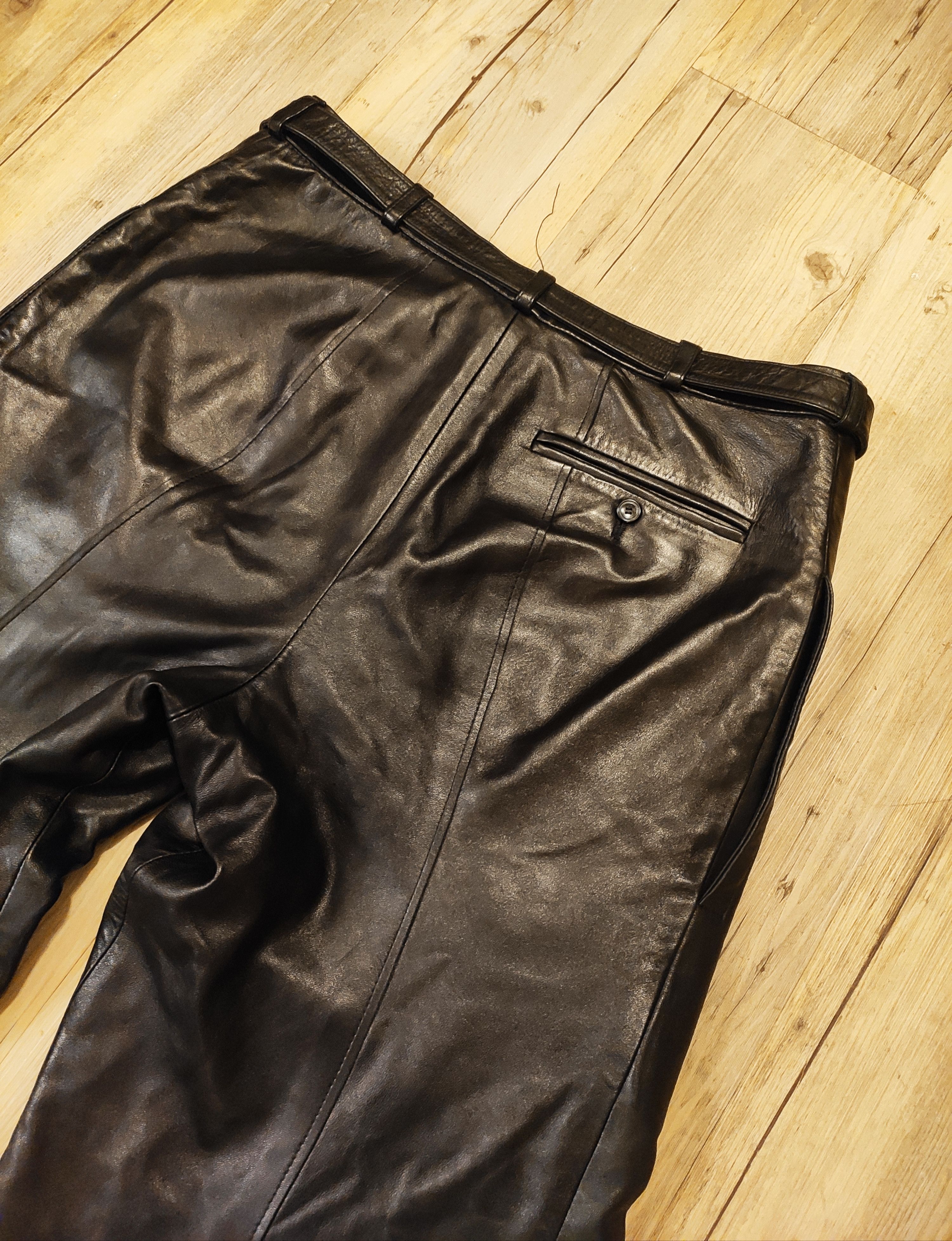 Dirk Schonberger GRAIL leather pants FW04.like Rick Owens or Julius Size US 34 / EU 50 - 4 Thumbnail