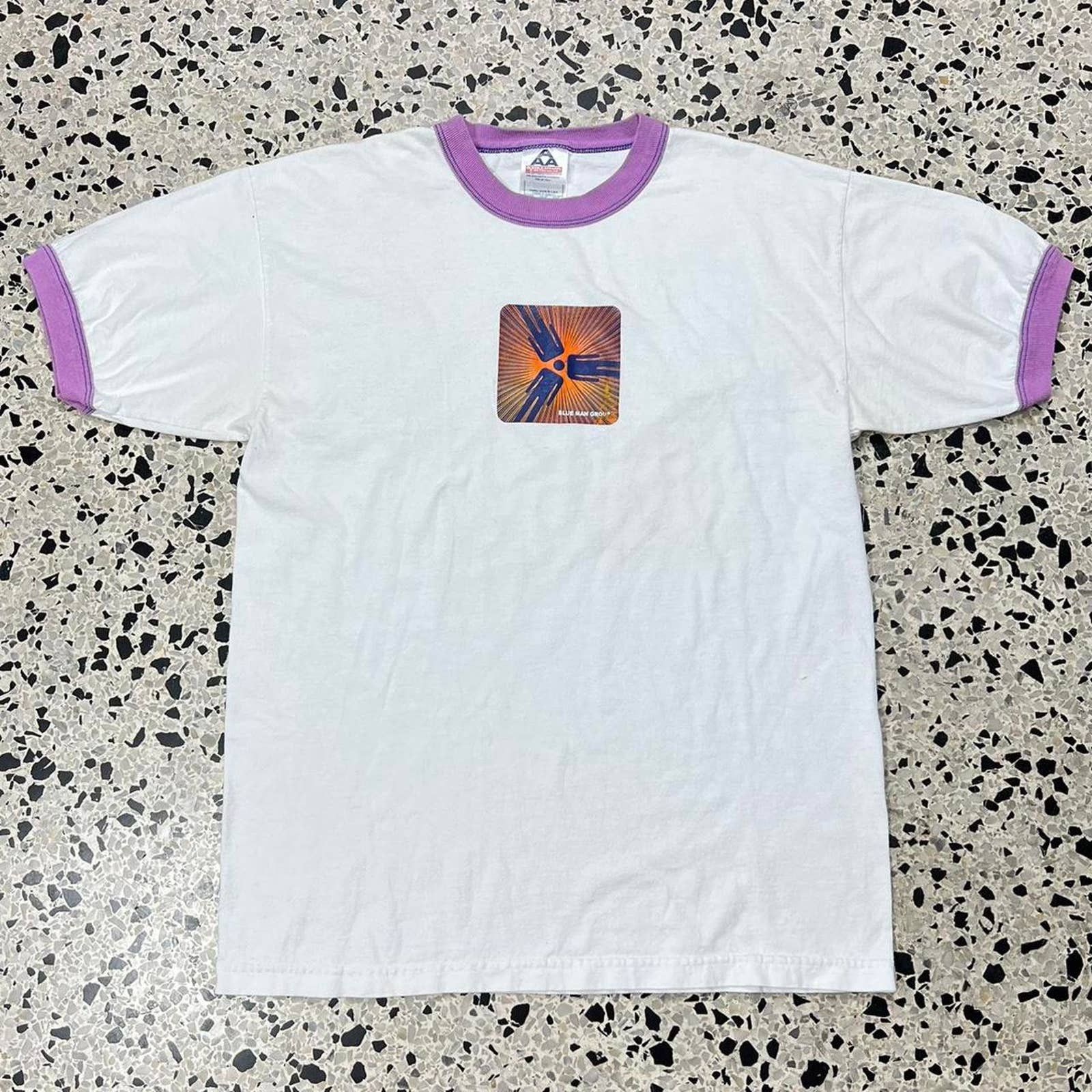 Japanese Brand VINTAGE Y2K BLUE MAN GROUP PURPLE RINGER TEE Size US L / EU 52-54 / 3 - 2 Thumbnail