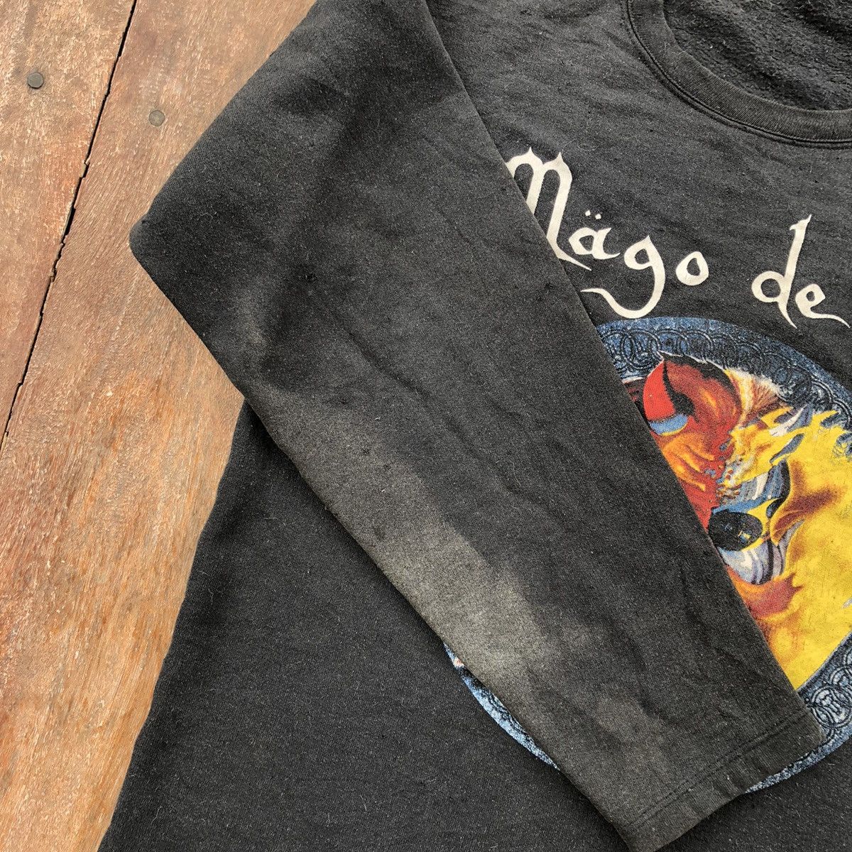 Band Tees Vintage Thrashed Faded Mago De Oz Metal Band Sweatshirt Size US L / EU 52-54 / 3 - 5 Thumbnail