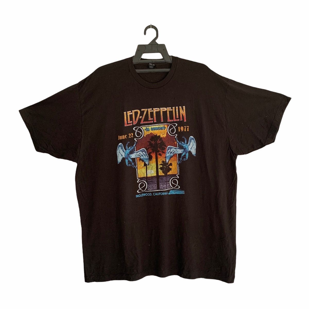 image of Band Tees x Led Zeppelin Tee Merchandise Mythgem 2018 in Black, Men's (Size 2XL)