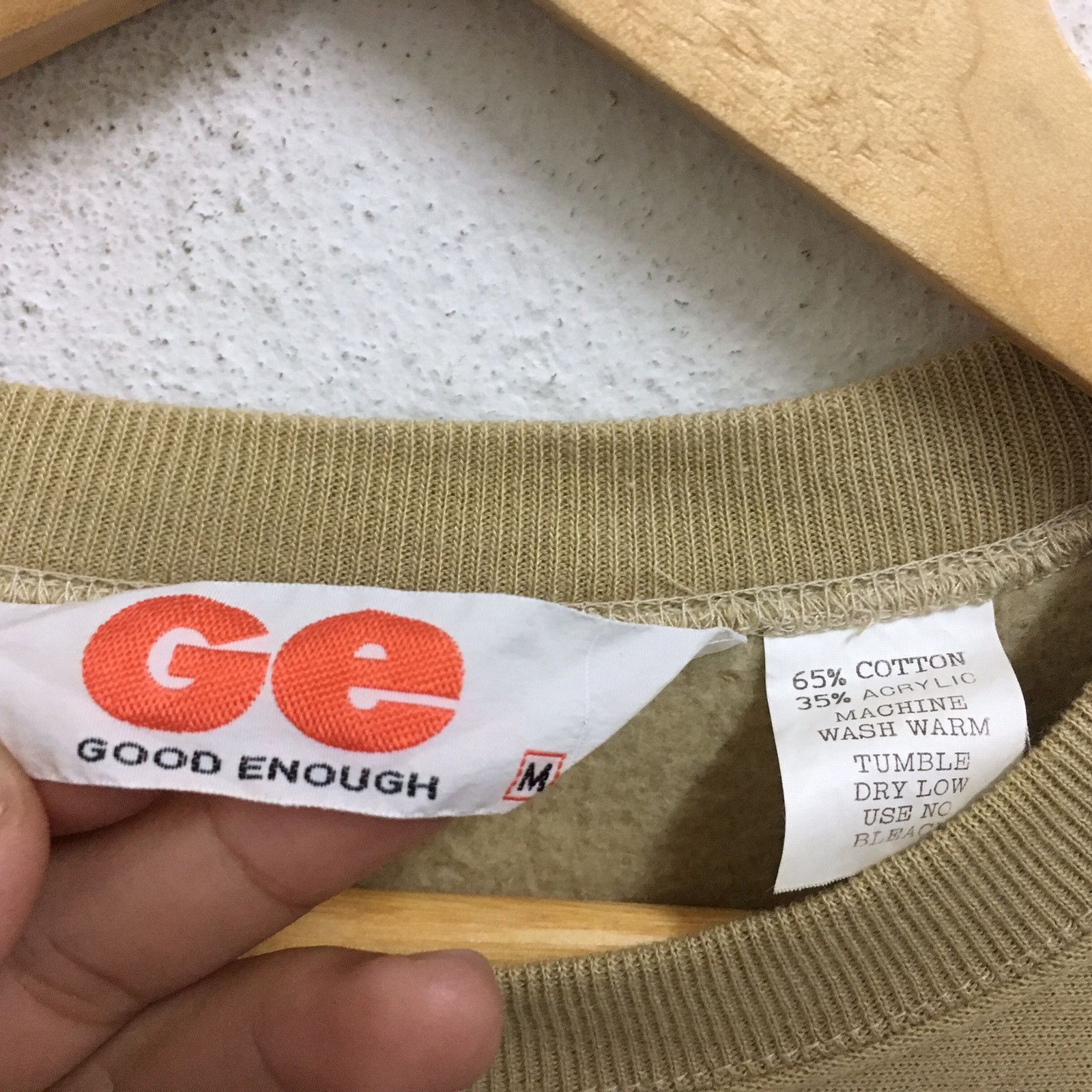 GOODENOUGH × Hiroshi Fujiwara × Vintage Vintage GOOD ENOUGH Big Logo Japanese Streetwear Sweatshirt Size US M / EU 48-50 / 2 - 3 Thumbnail