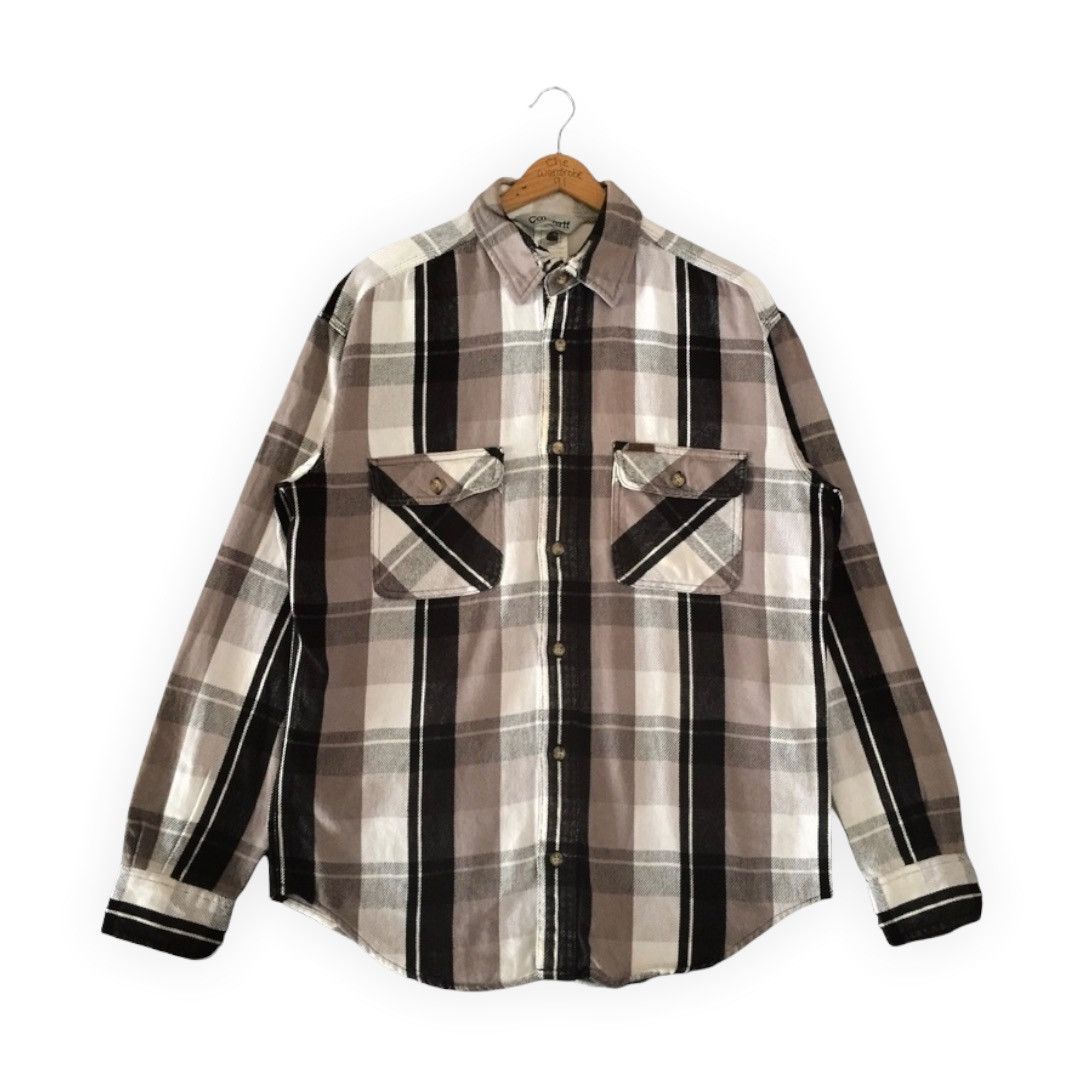 Carhartt Carhartt Tartan Flannel Button Tee Thrashed Size US L / EU 52-54 / 3 - 1 Thumbnail