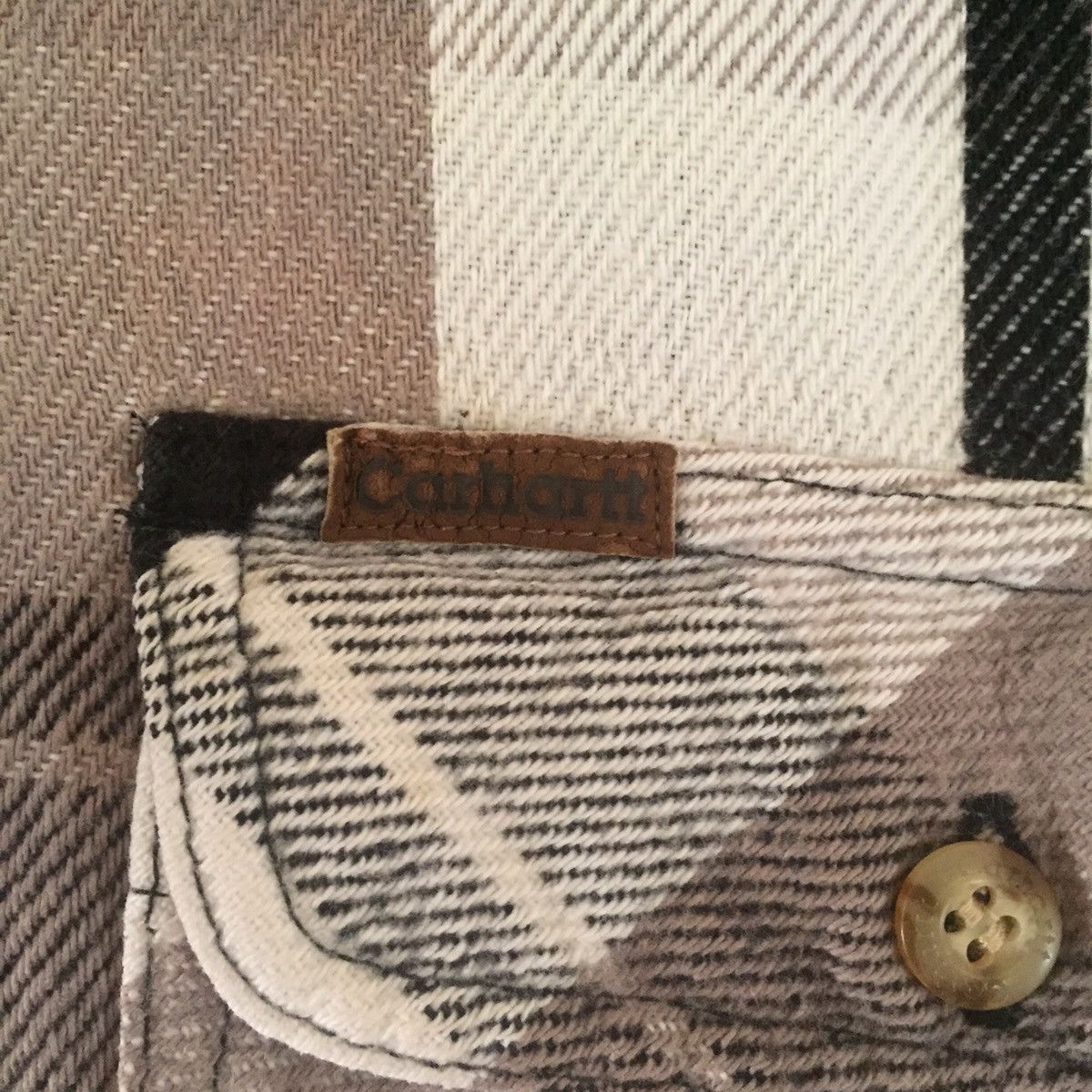 Carhartt Carhartt Tartan Flannel Button Tee Thrashed Size US L / EU 52-54 / 3 - 6 Thumbnail