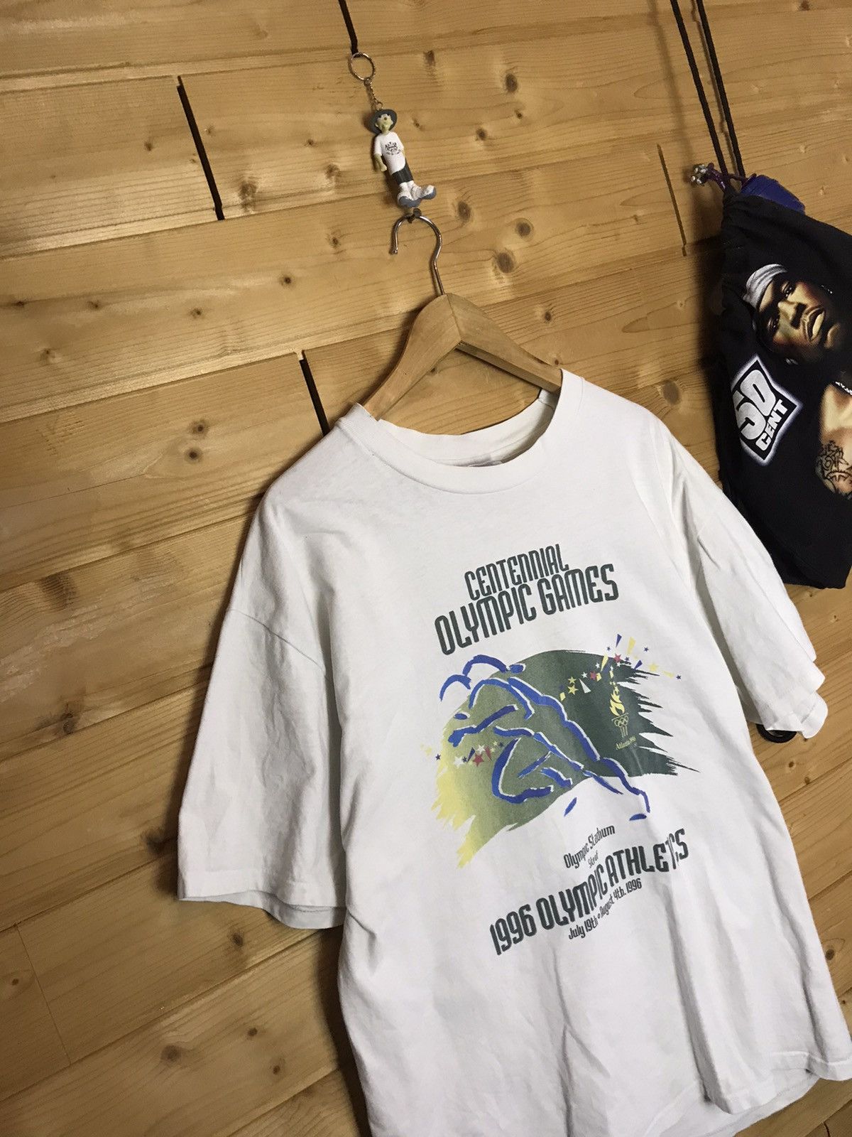 Vintage 1996 Vintage Olympic Games single stitch t-shirt Size US XL / EU 56 / 4 - 2 Thumbnail