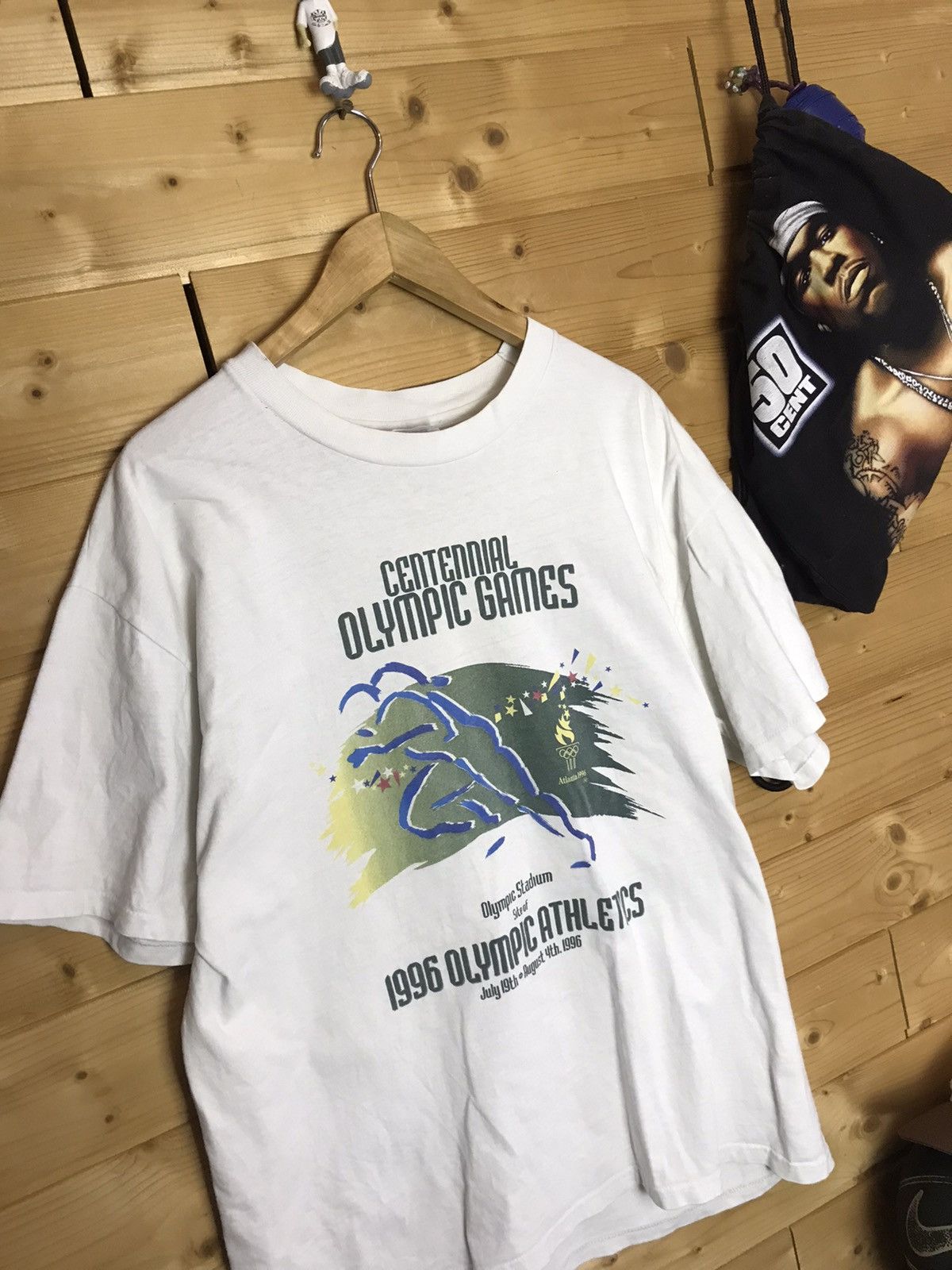 Vintage 1996 Vintage Olympic Games single stitch t-shirt Size US XL / EU 56 / 4 - 3 Thumbnail
