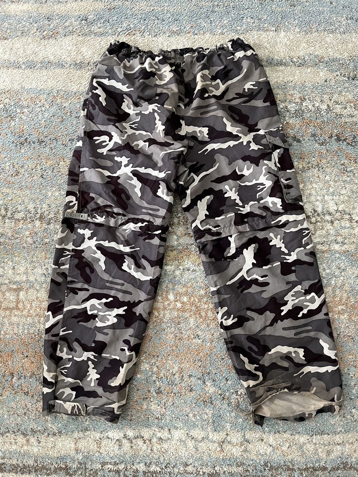 Athletic Works VTG Y2K Baggy Drill Track Pants Thrashed Distressed Large Size US 32 / EU 48 - 9 Thumbnail