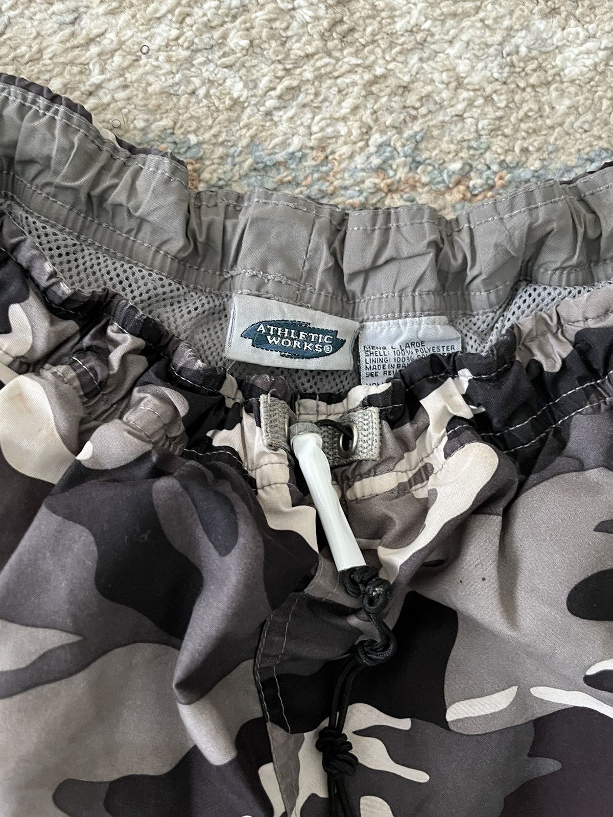 Athletic Works VTG Y2K Baggy Drill Track Pants Thrashed Distressed Large Size US 32 / EU 48 - 5 Thumbnail
