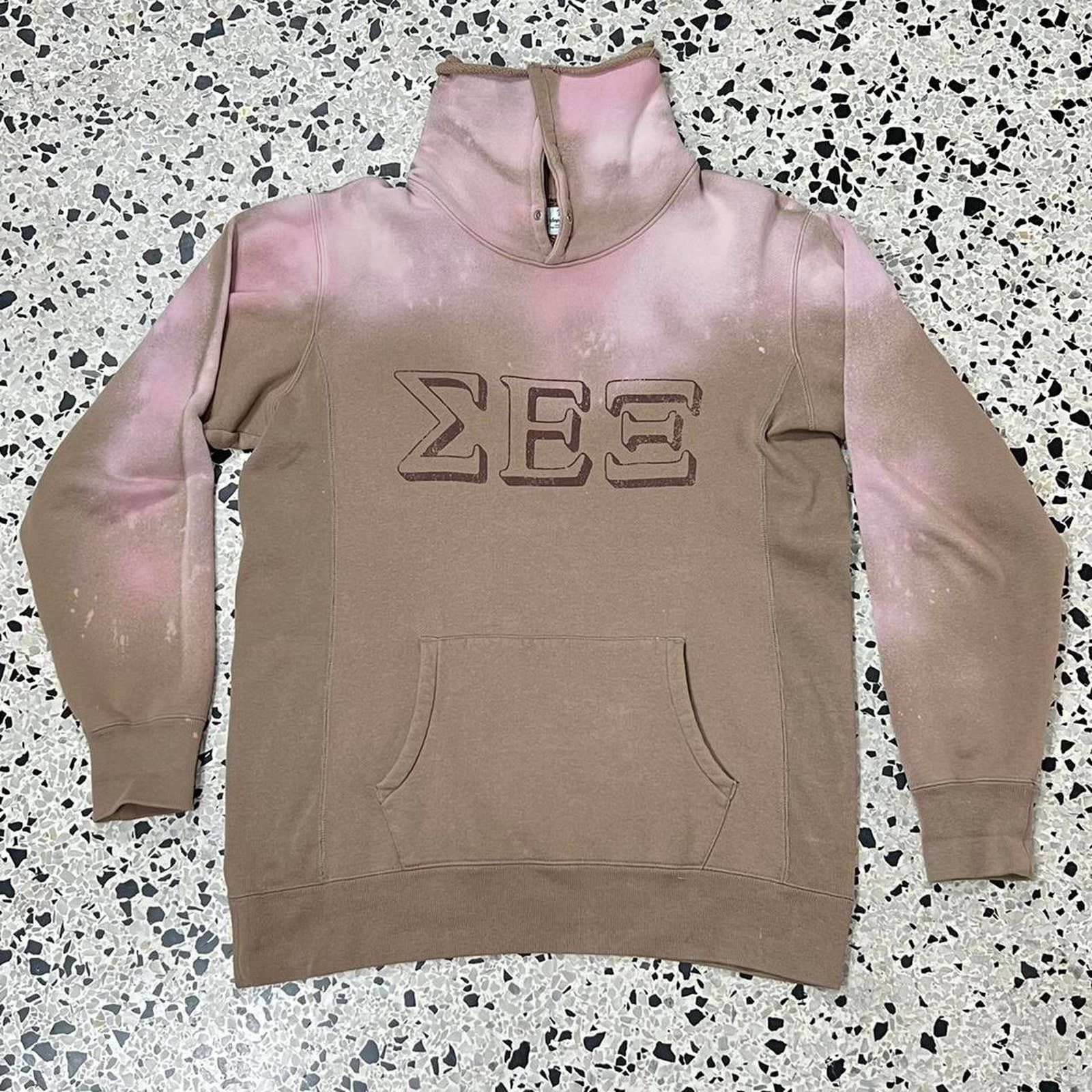 Sasquatchfabrix SASQUATCHFABRIX AW10 DYED SEX COLLEGE CUT OFF HOOD HOODIE Size US L / EU 52-54 / 3 - 2 Thumbnail