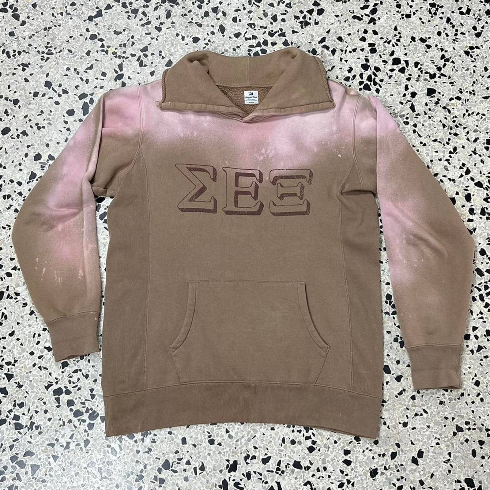 Sasquatchfabrix SASQUATCHFABRIX AW10 DYED SEX COLLEGE CUT OFF HOOD HOODIE Size US L / EU 52-54 / 3 - 1 Thumbnail