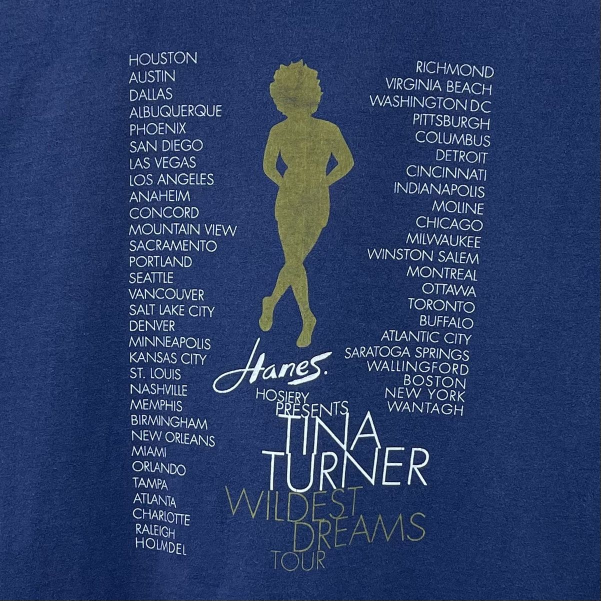 Band Tees Vintage 90s Tina Turner Solo Singer Wildest Dreams Tour Tee Size US XL / EU 56 / 4 - 4 Thumbnail