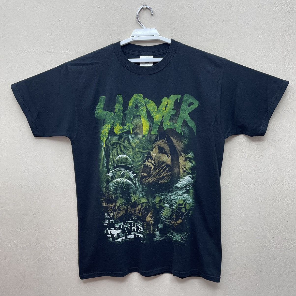 Band Tees Vintage 90s Slayer T-Shirt Thrash Metal Band Size US L / EU 52-54 / 3 - 1 Thumbnail