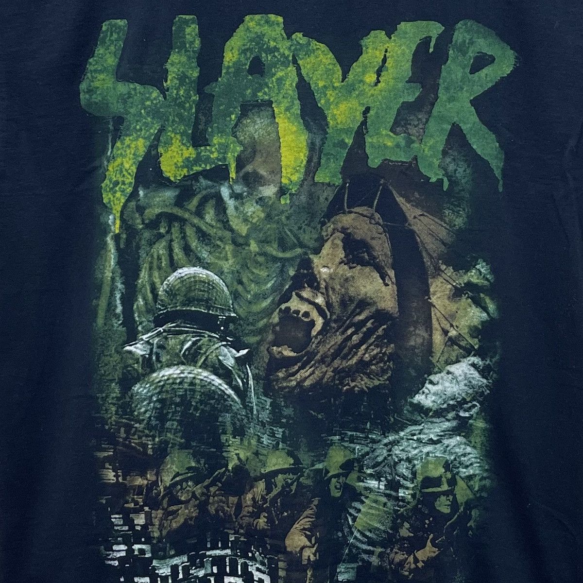 Band Tees Vintage 90s Slayer T-Shirt Thrash Metal Band Size US L / EU 52-54 / 3 - 2 Thumbnail