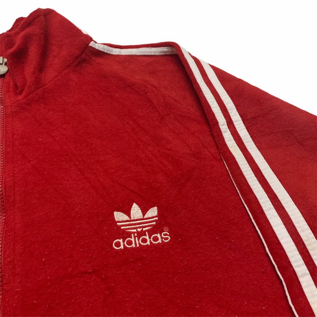 Adidas Oversized Adidas Trefoil Big Logo Zipped Sweater Size US L / EU 52-54 / 3 - 4 Thumbnail