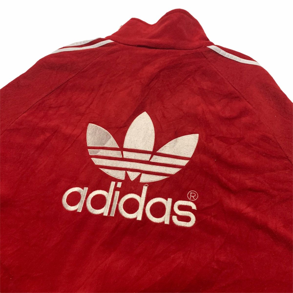 Adidas Oversized Adidas Trefoil Big Logo Zipped Sweater Size US L / EU 52-54 / 3 - 2 Thumbnail
