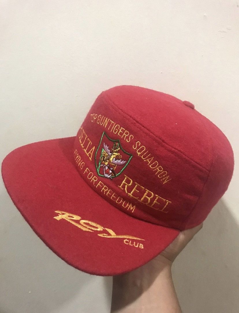 Delta × Japanese Brand × Vintage 90's Top Gun Tiger Squadron Delta Rebel Hat Size ONE SIZE - 2 Thumbnail